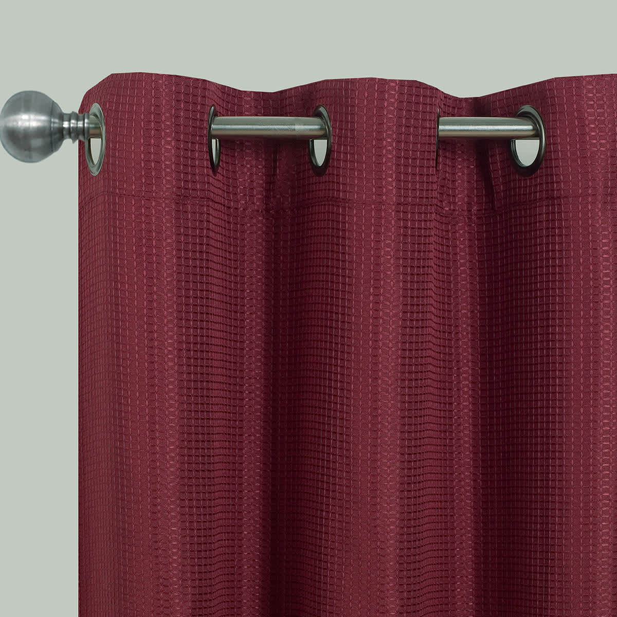 Morisson Burgundy Blackout Grommet Curtain Panel, 84"