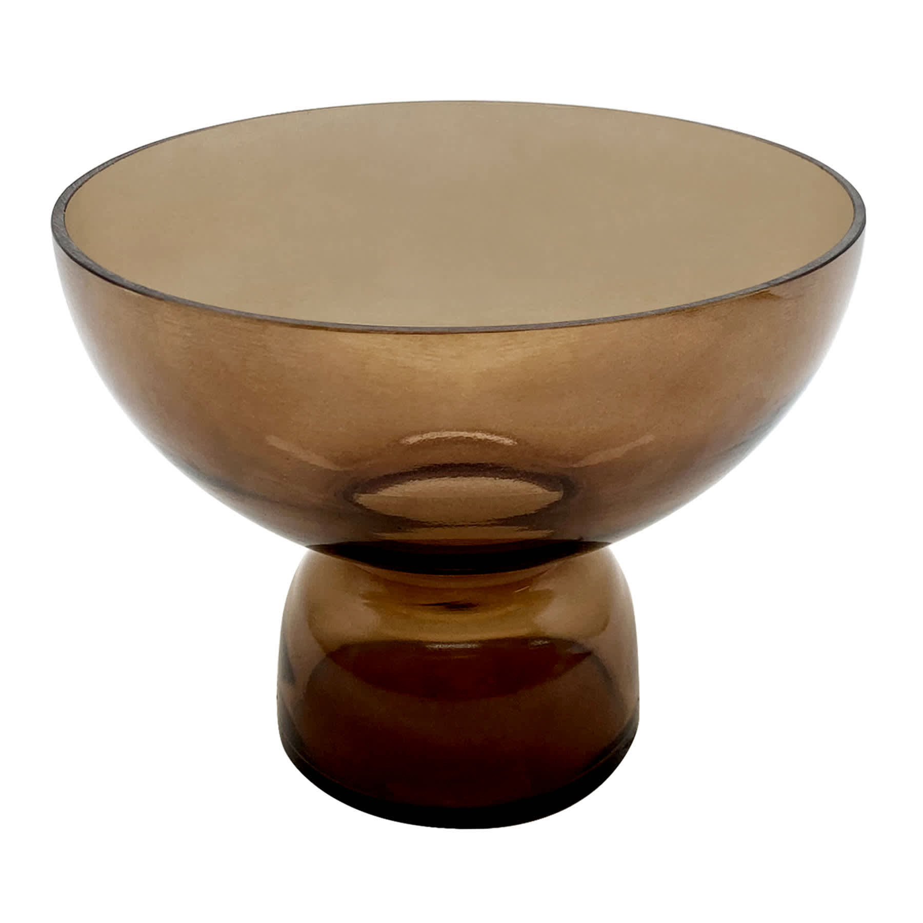 Crosby St. Brown Glass Bowl, 8x6
