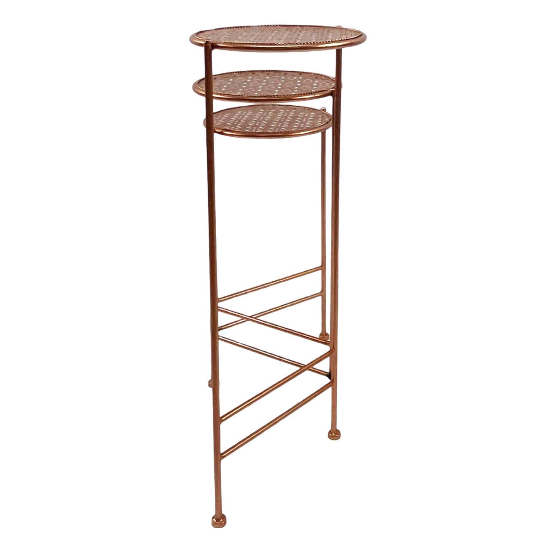 29in metal Plant stand bronze