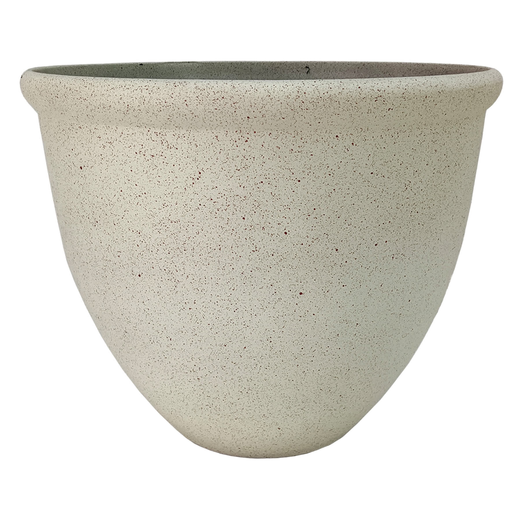 White Sanded Outdoor Planter, Medium