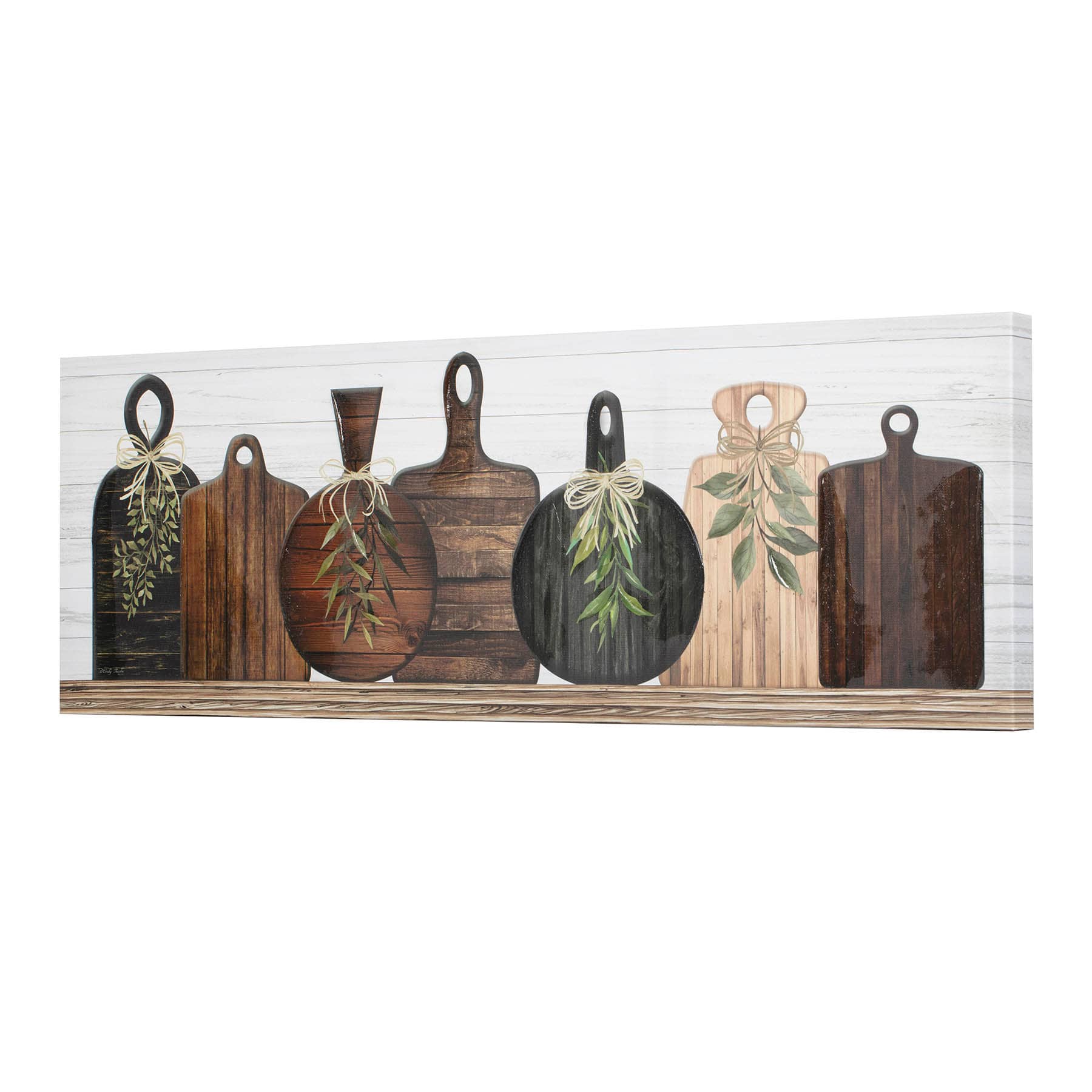 Honeybloom Cutting Boards Canvas Wall Art, 36x12