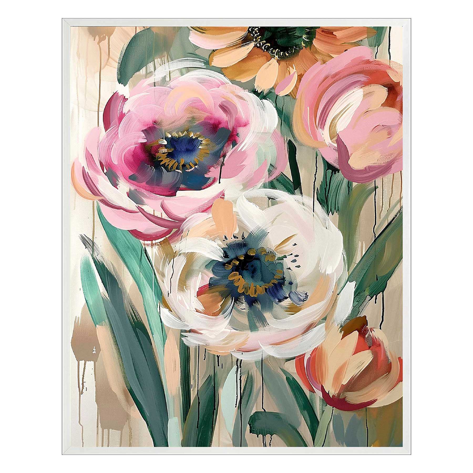 Floral Canvas Wall Art, 23x29