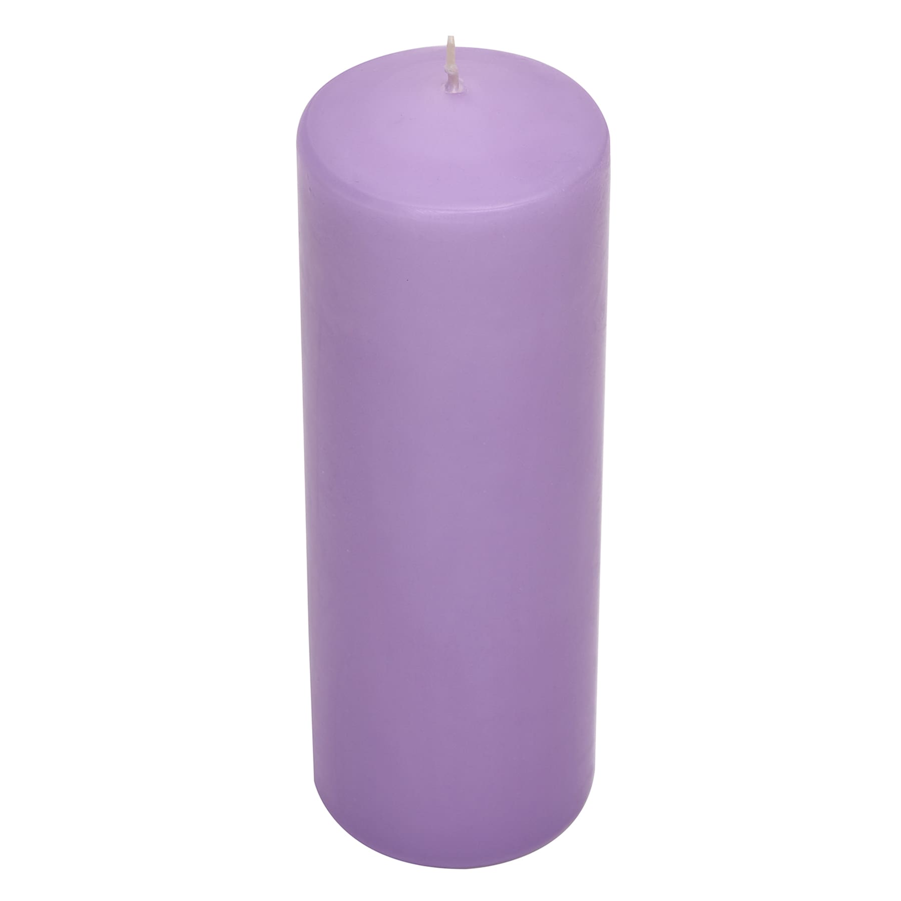 Purple Unscented Overdip Pillar Candle, 3x8