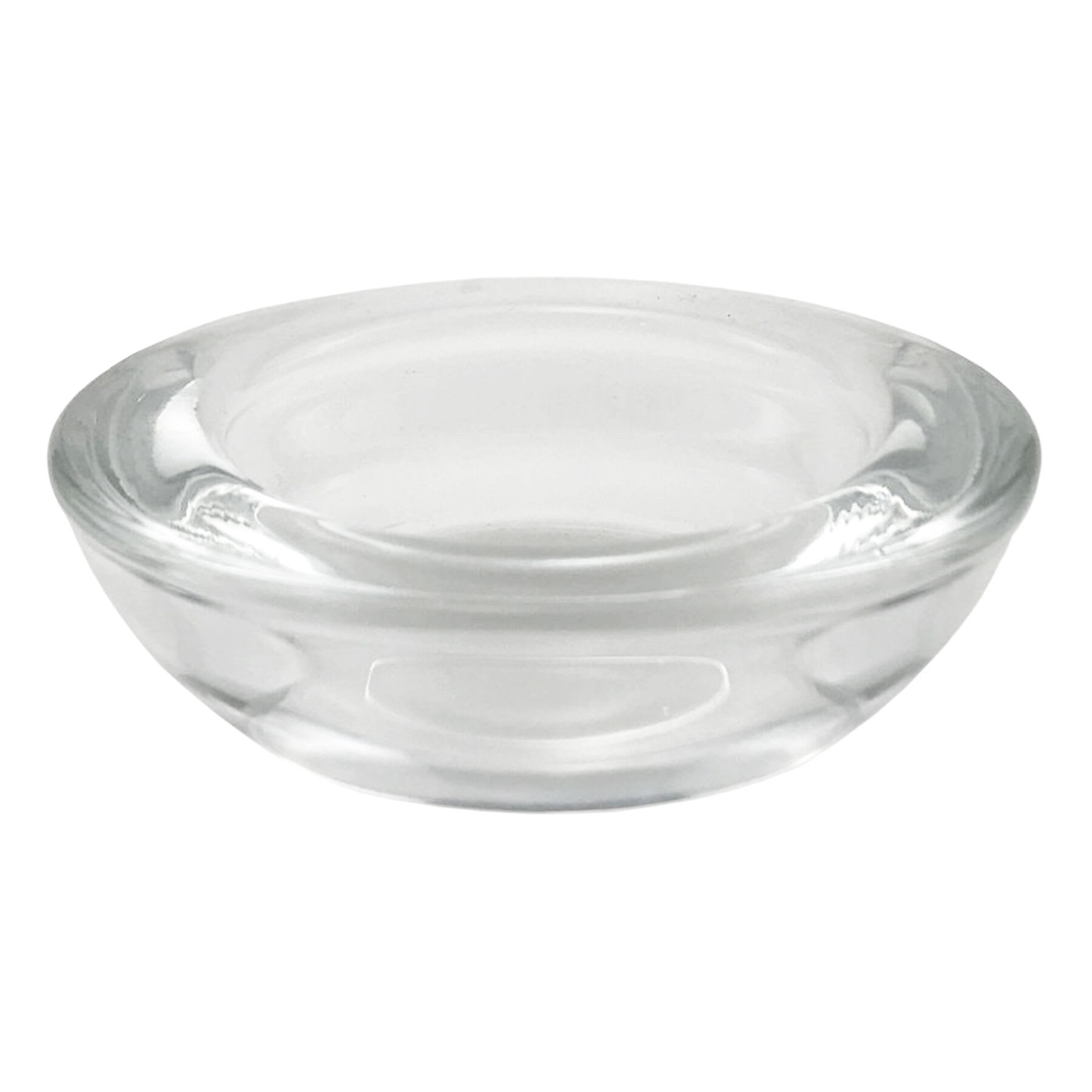 Clear Glass Tealight Candle Holder, 3"
