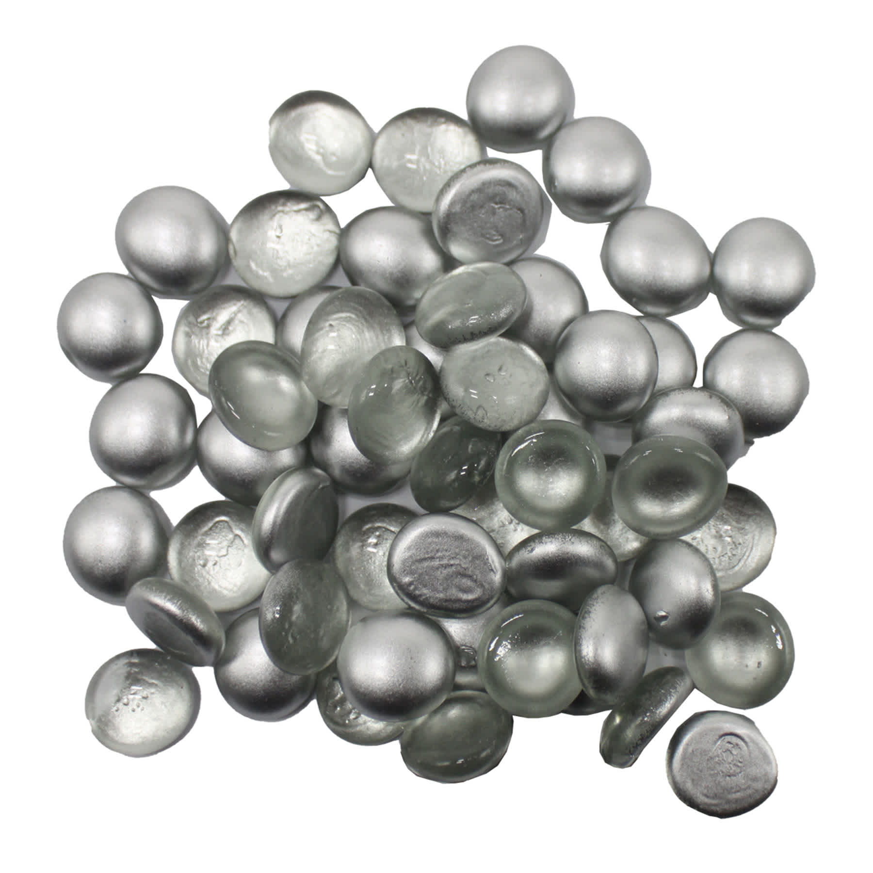 Found & Fable Silver Glass Gems Bowl Filler, 38oz