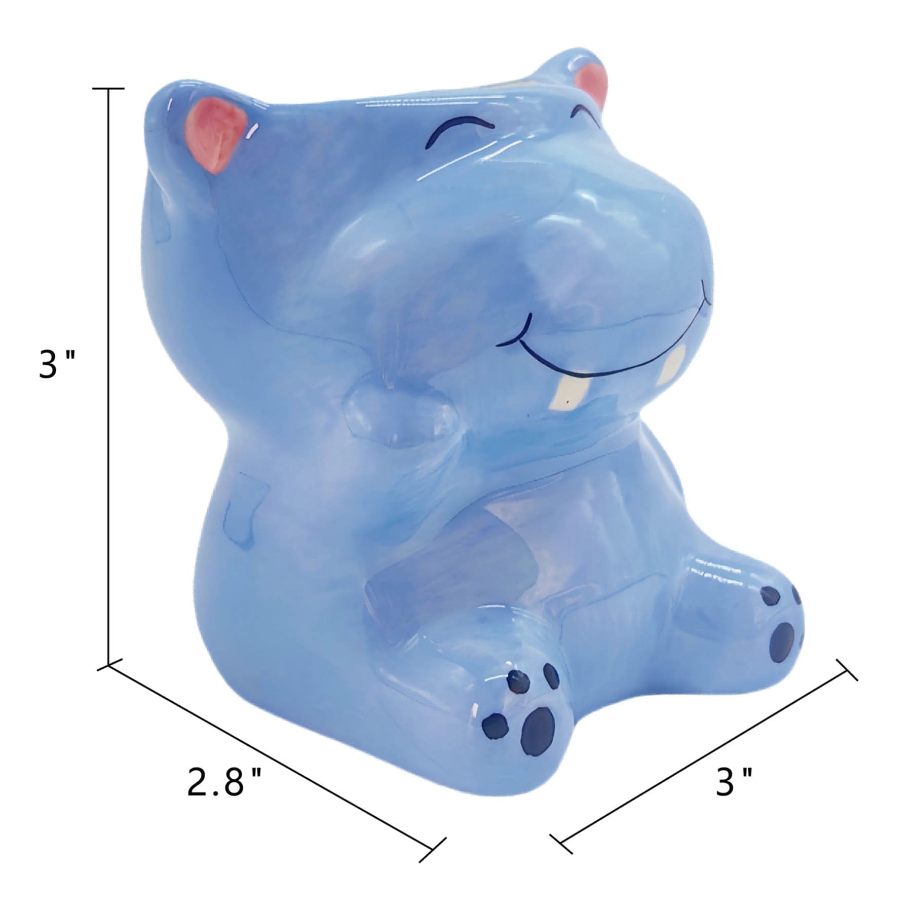 Indoor Mini Hippo Planter, 3"
