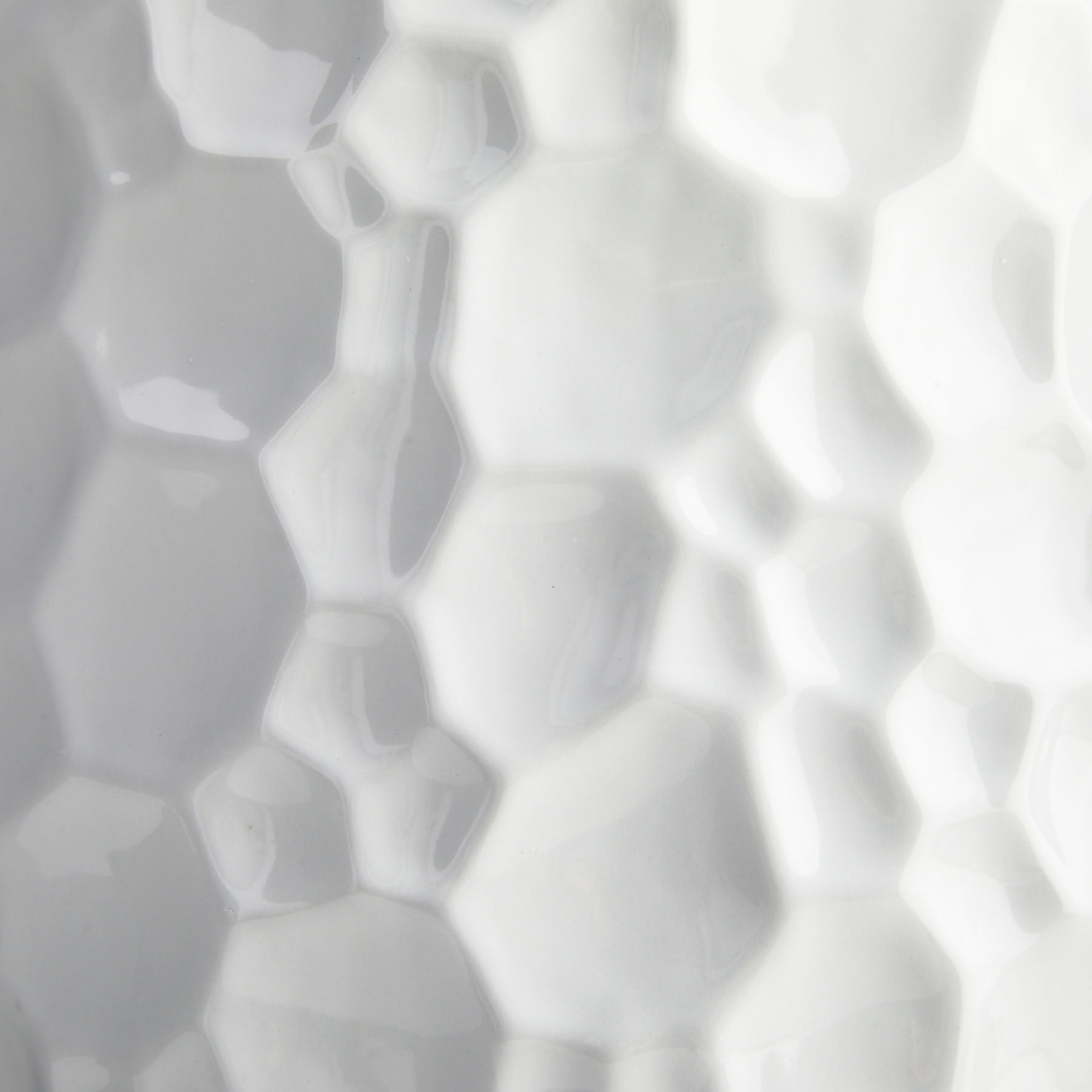 Crosby St. White Ceramic Stool, 13"