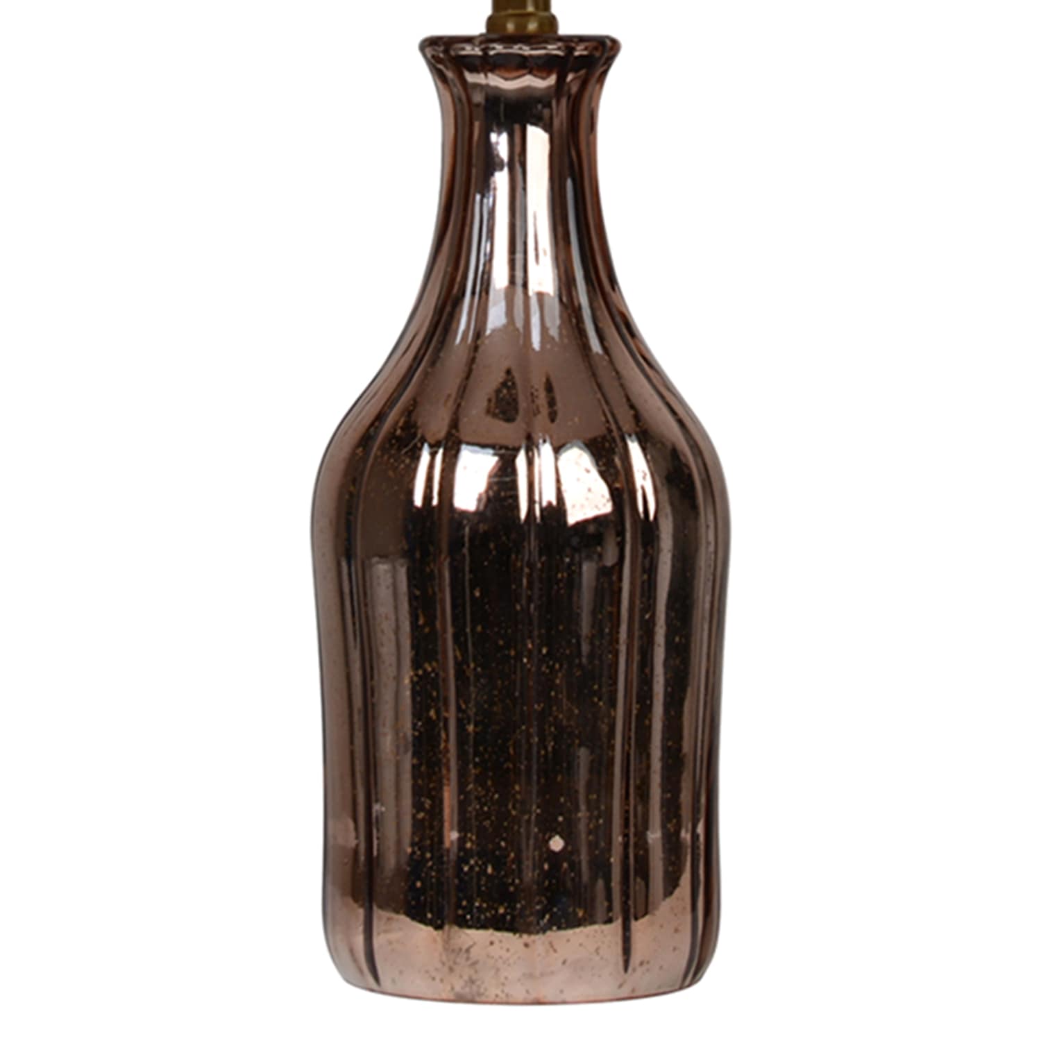 Tracey Boyd Copper Mercury Glass Medium Table Lamp with Shade, 19"