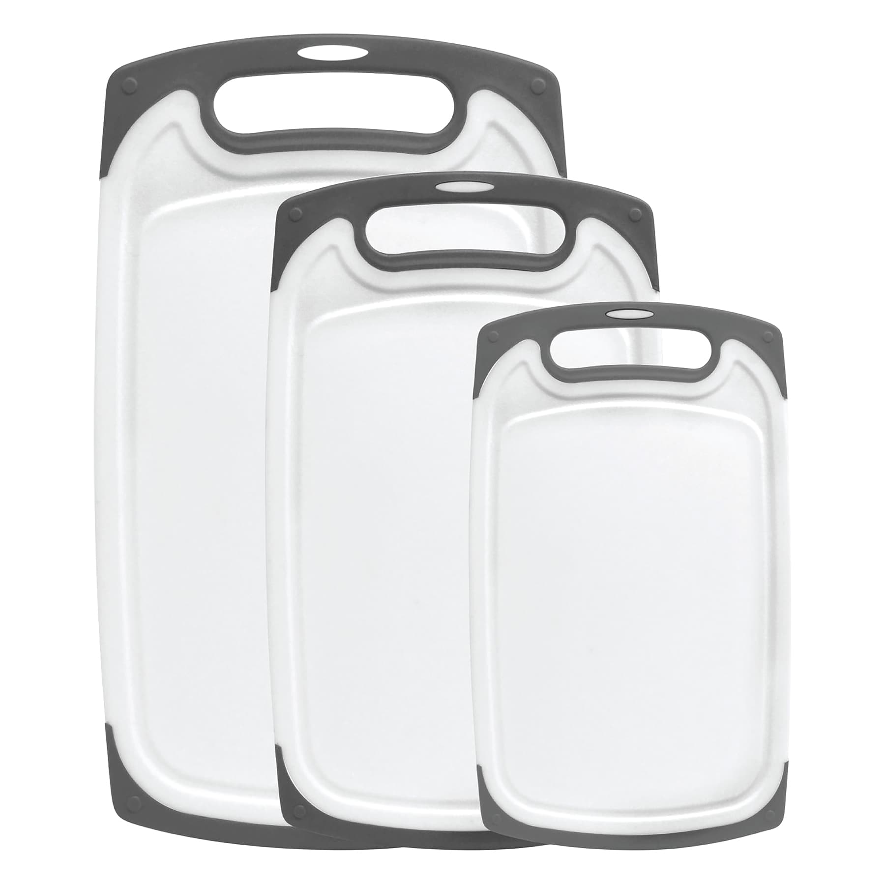 3-Piece Cutting Board Set, Charcoal