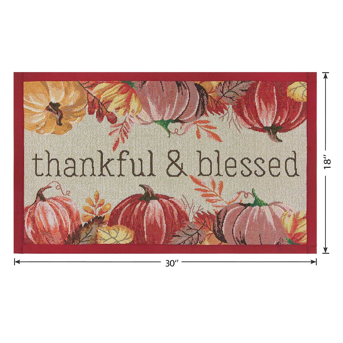 Thankful & Blessed Kitchen Mat, 18x30
