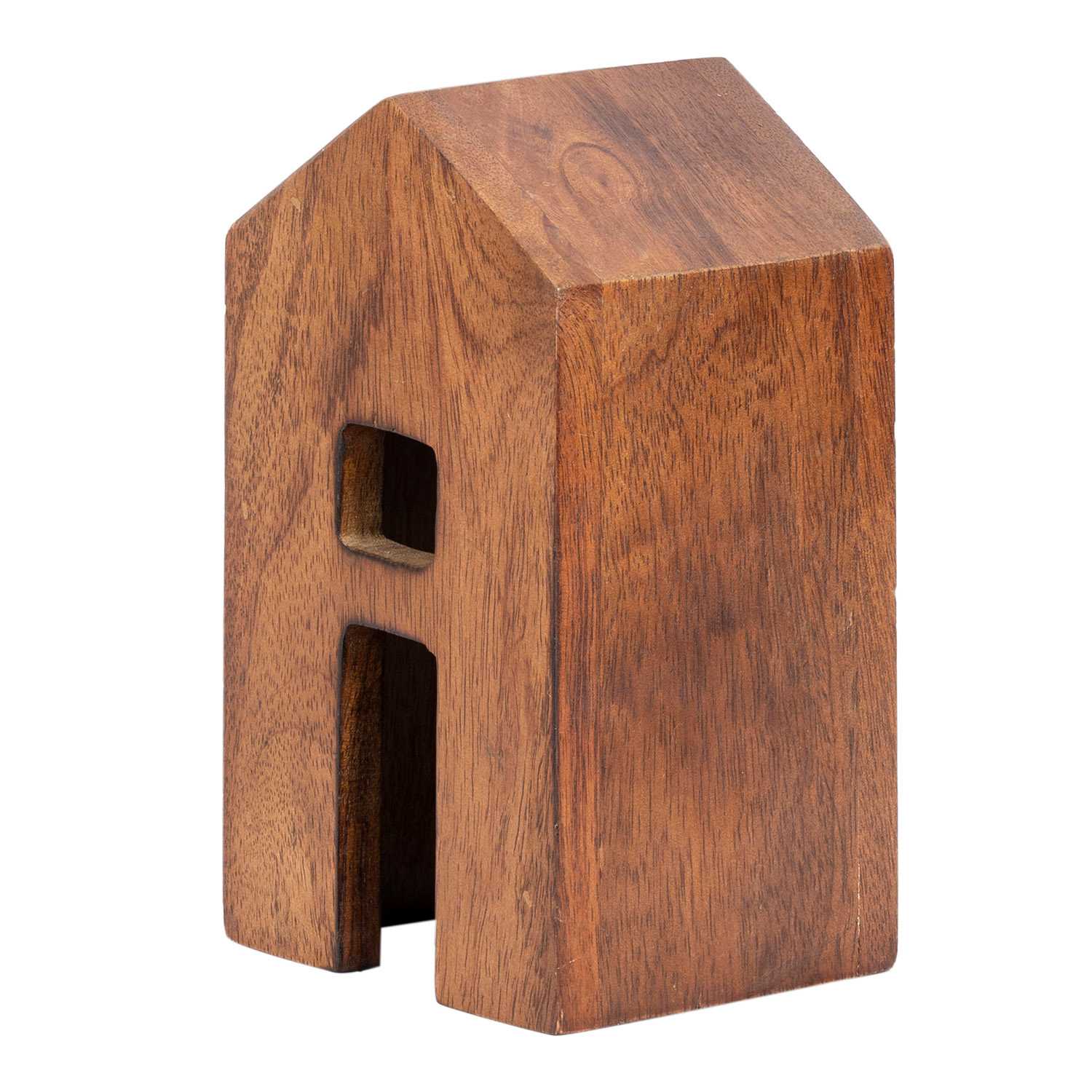 Honeybloom Wooden Decorative House, 6"