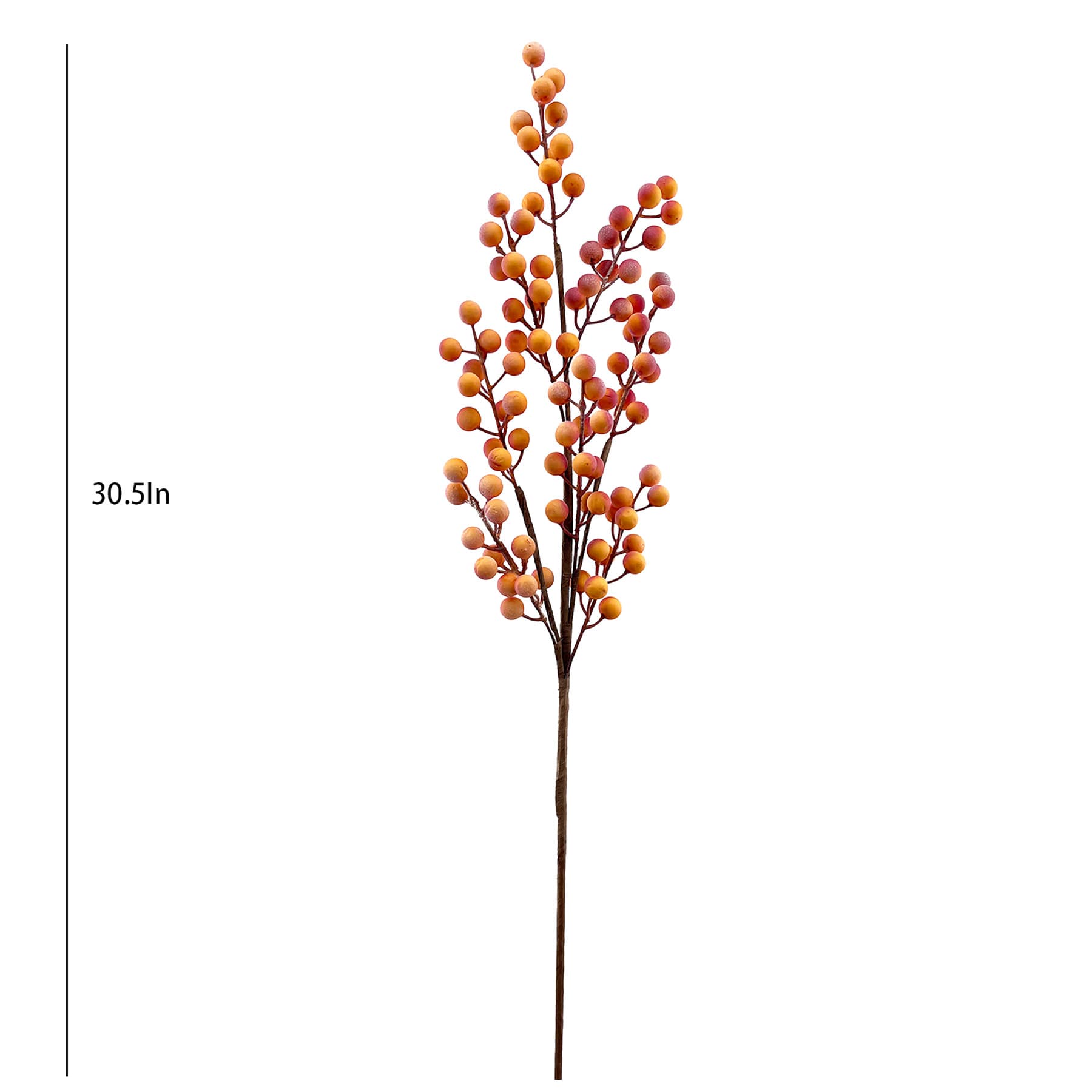 Orange Berries Stem, 30.5"