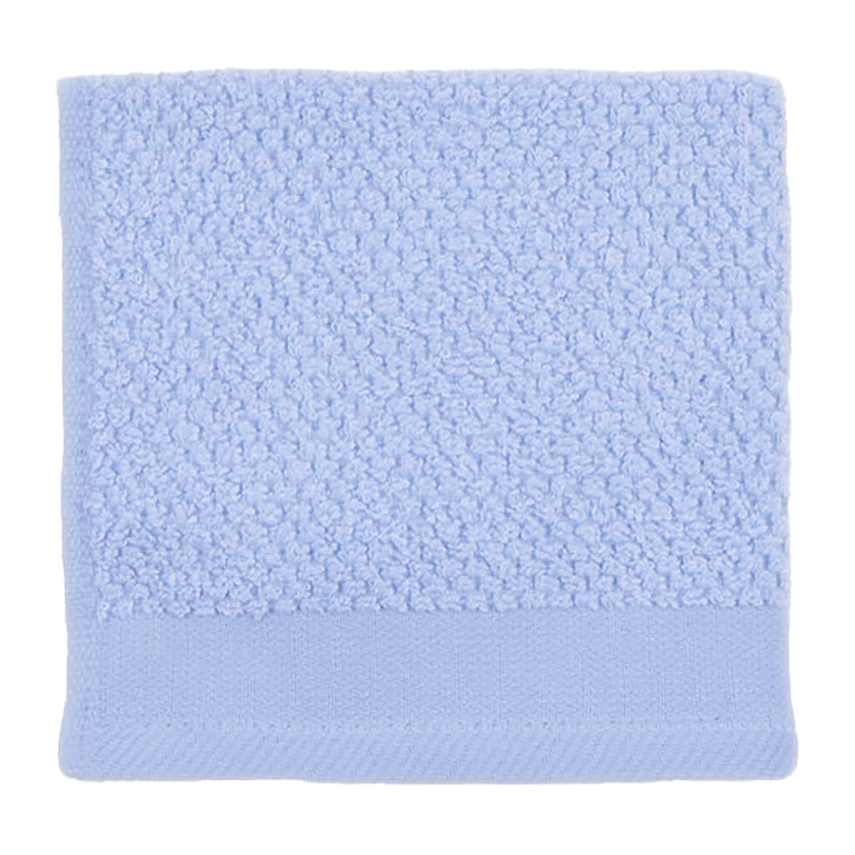 Providence Melange Light Blue Washcloth, 13"