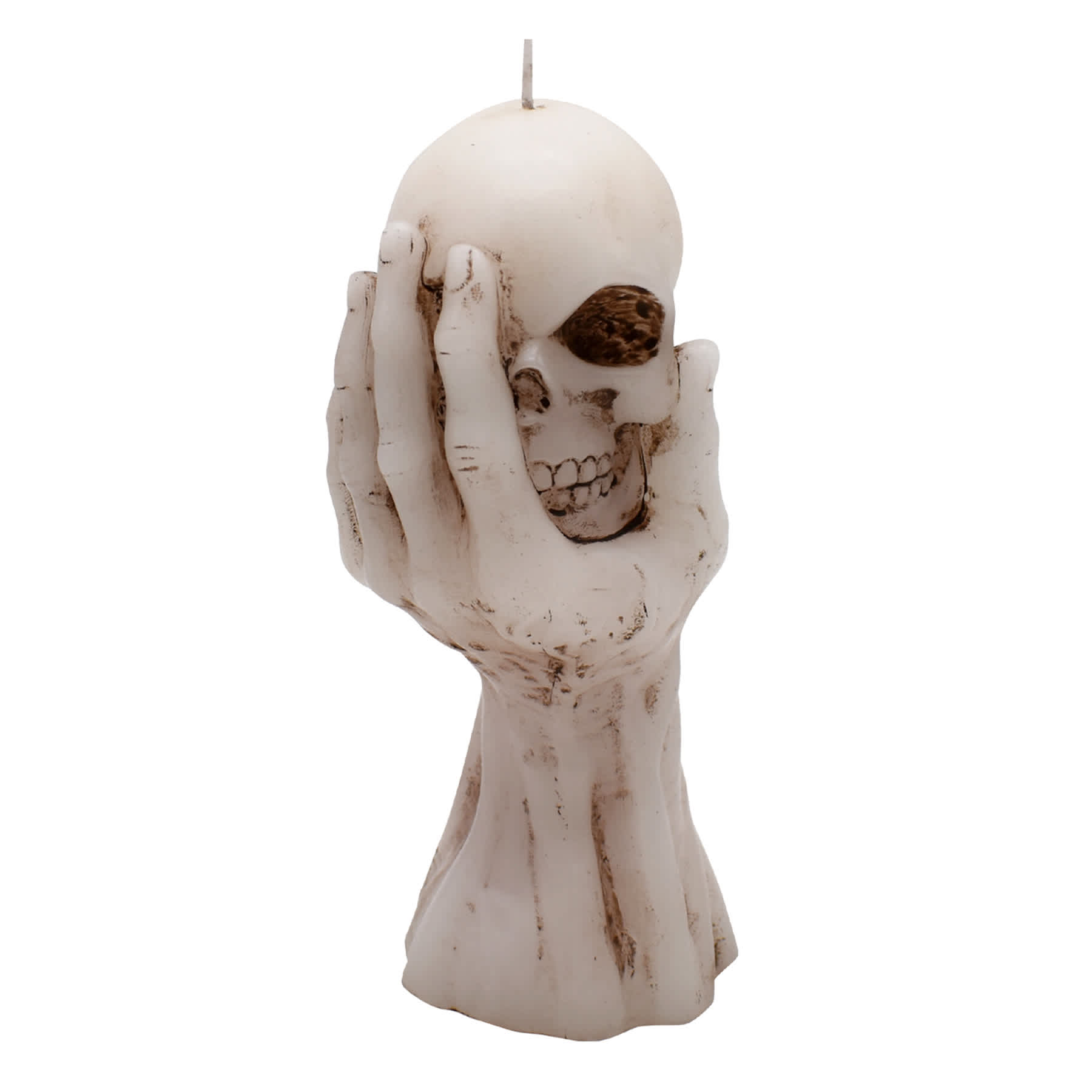 Skull In Hand Halloween Bleeder Candle