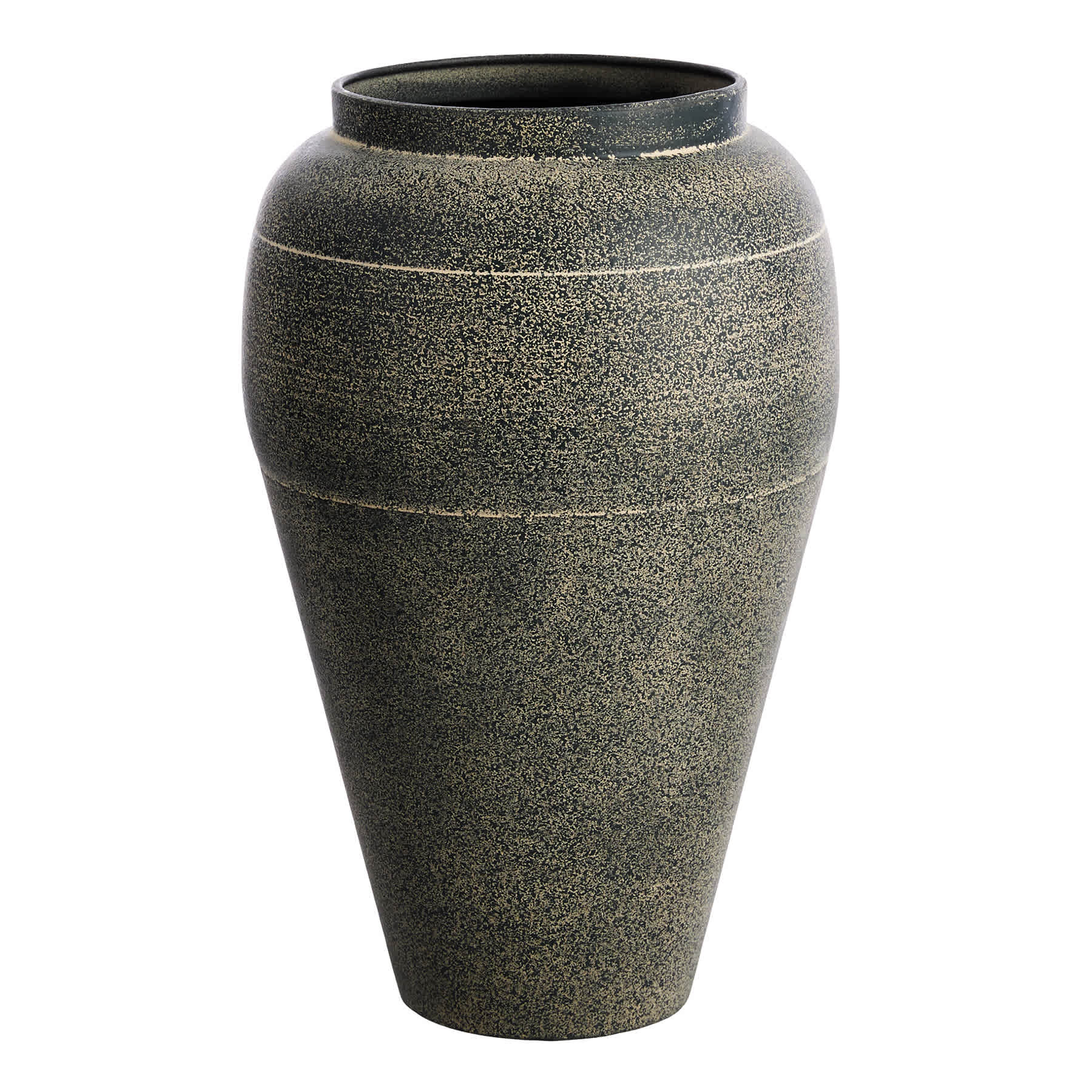 Honeybloom Black Metal Vase, 13"