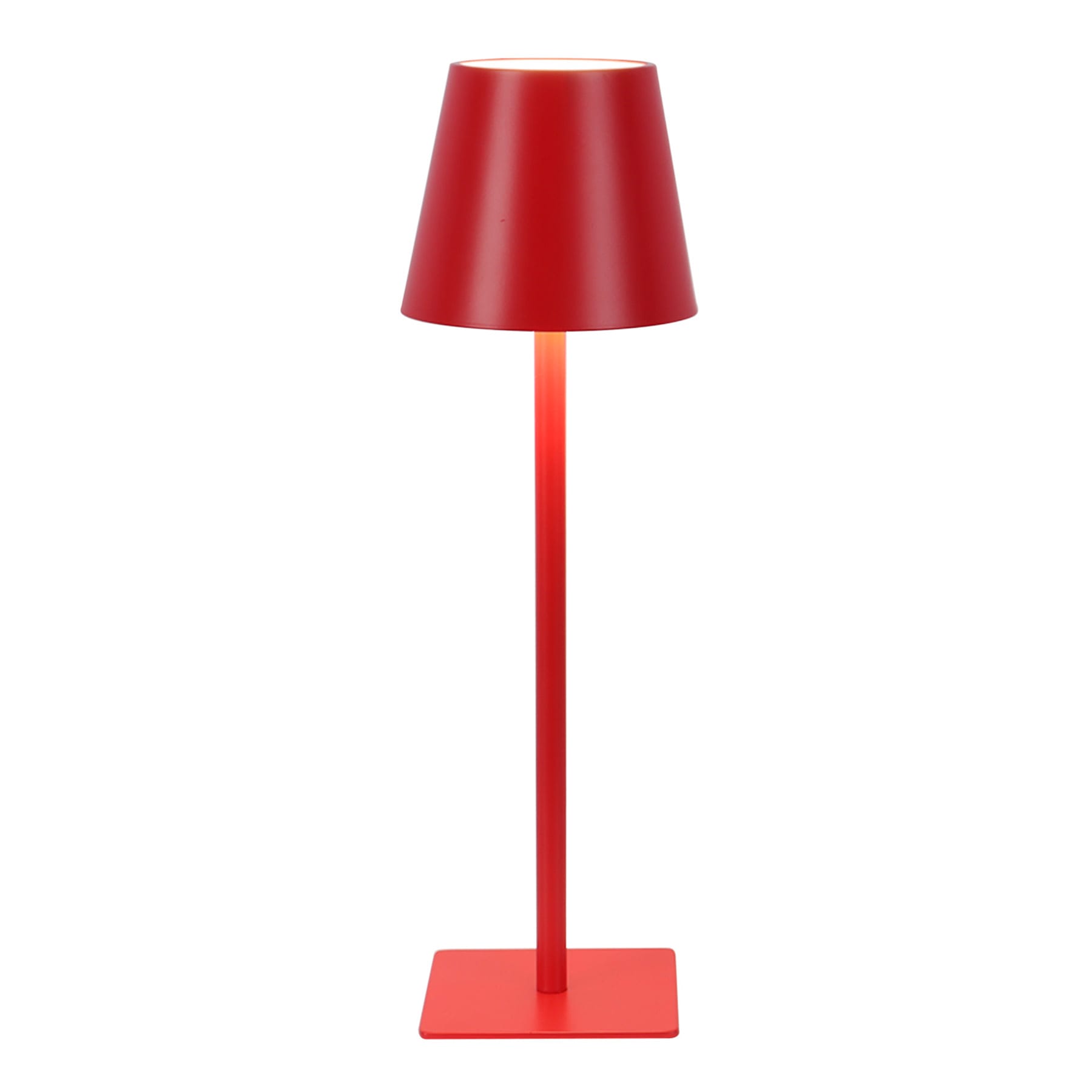 Red Indoor & Outdoor USB Portable Rechargeable Lamp