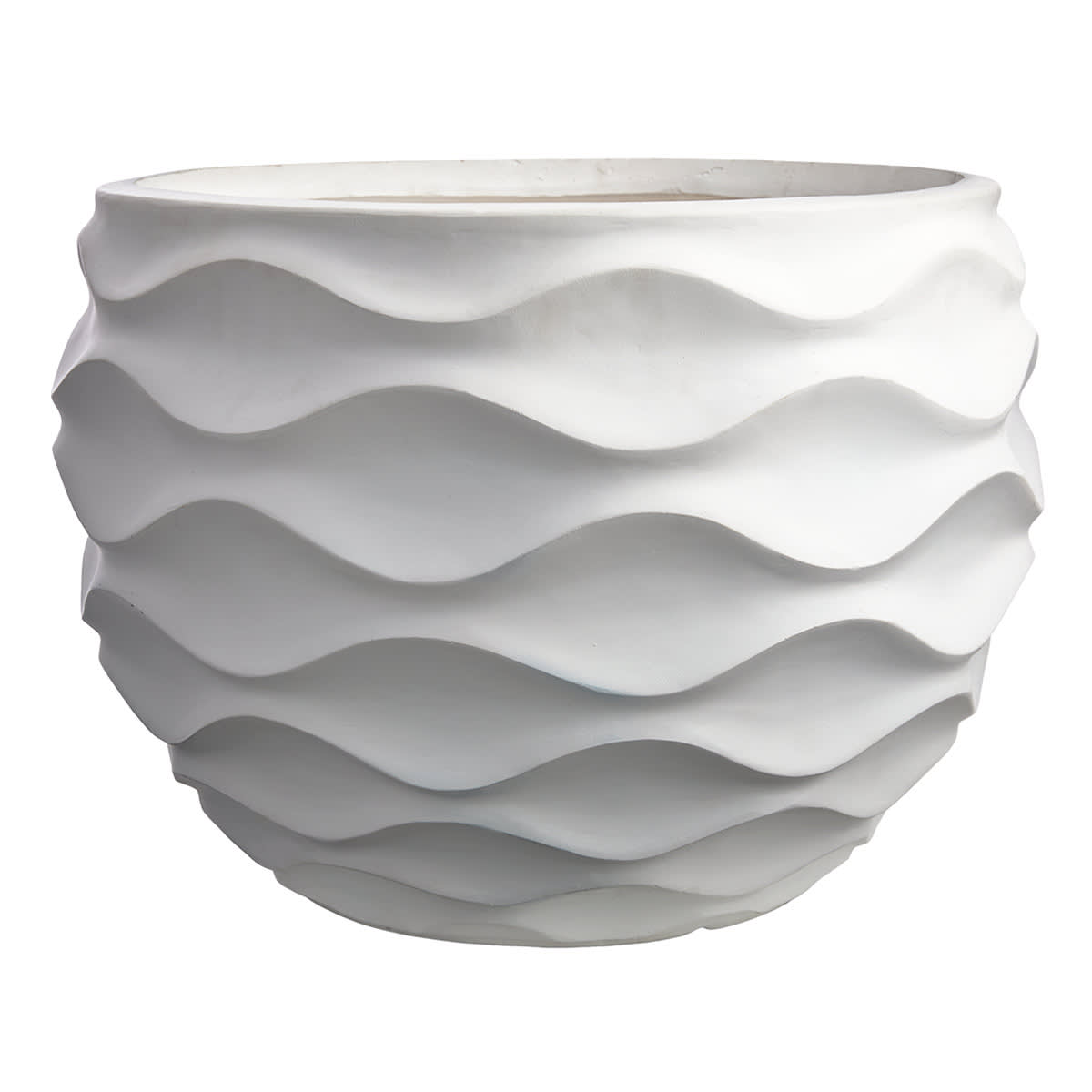 Crosby St. Clara White Outdoor Planter, Large