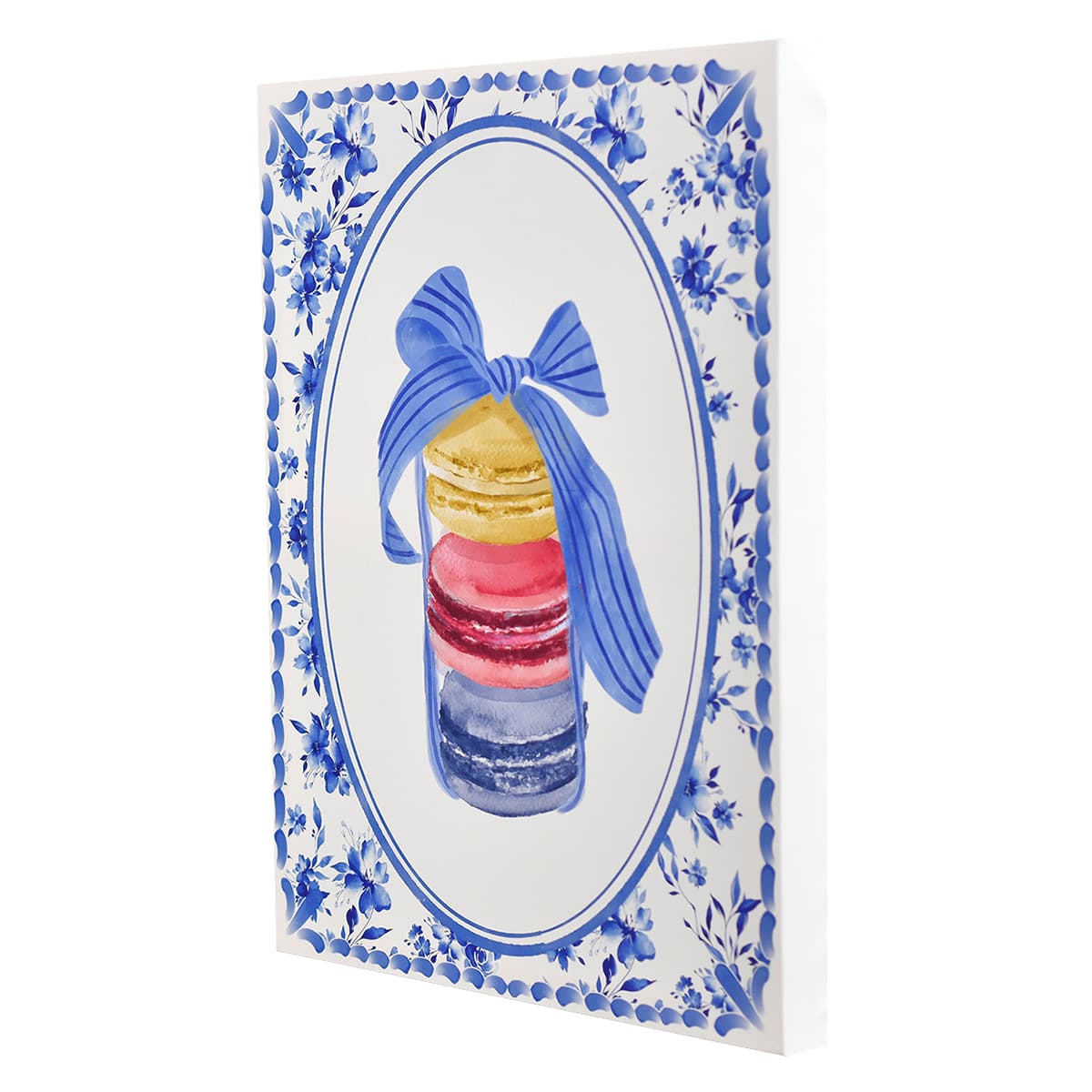 Stacked Macaroons Canvas Wall Art, 12x16