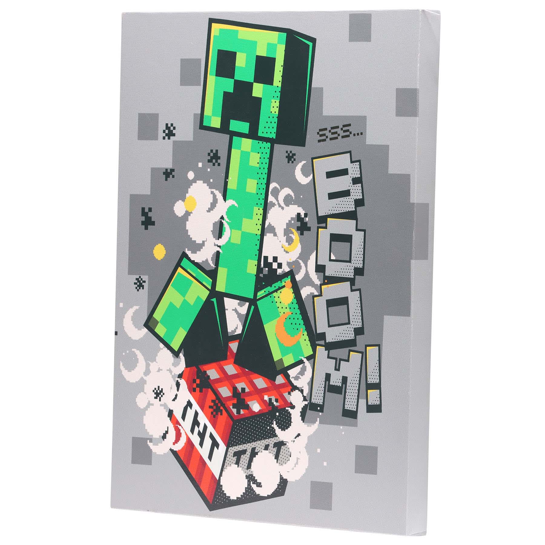 Minecraft Creeper Canvas Wall Art, 12x16
