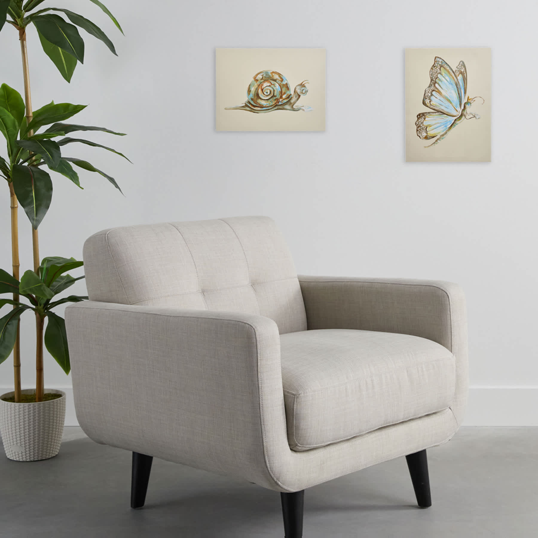 Reading Butterfly Canvas Wall Art, 12x16