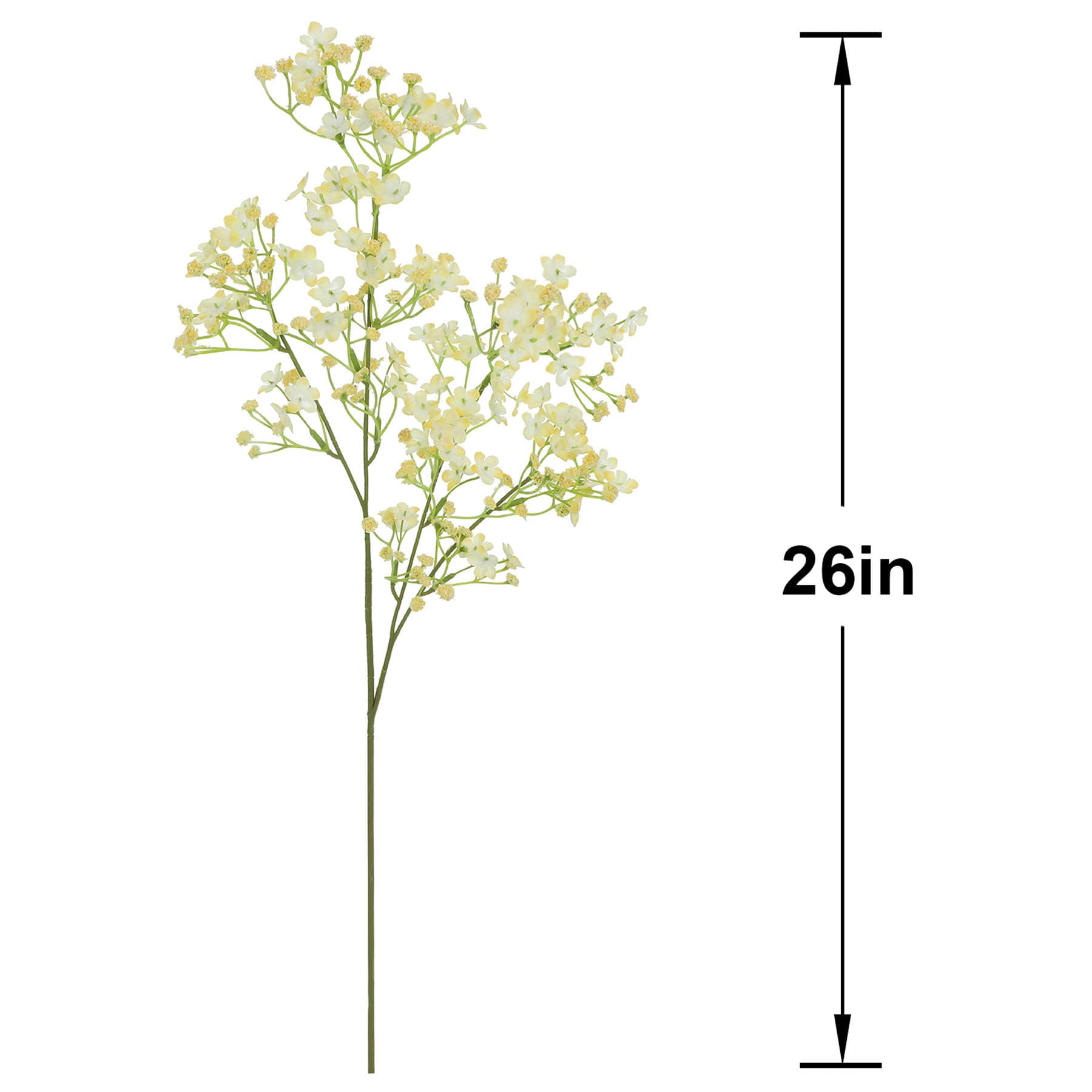 Yellow Baby's Breath Floral Stem, 26"