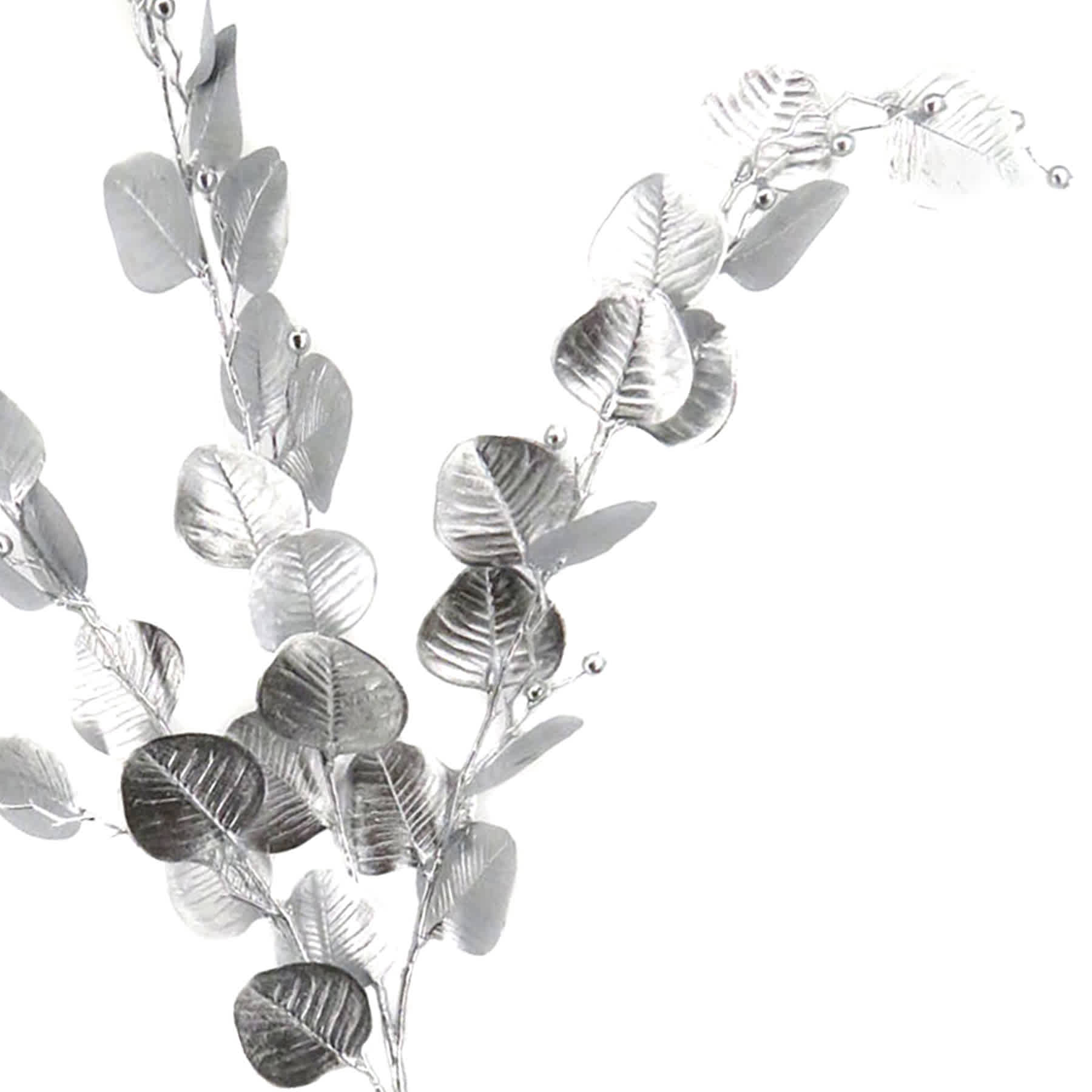 Silver Metallic Eucalyptus Spray, 31"
