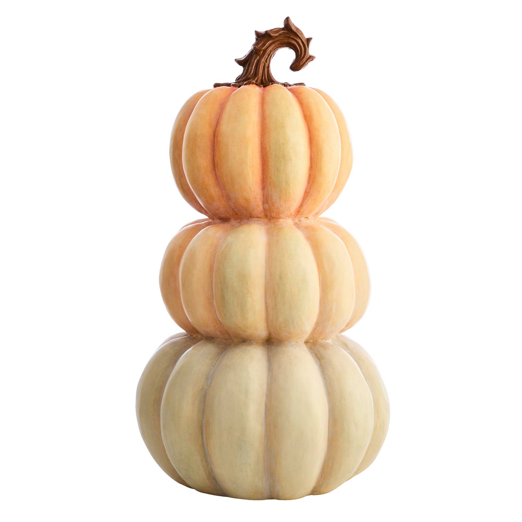Homespun Harvest Pumpkin Stack, 30"