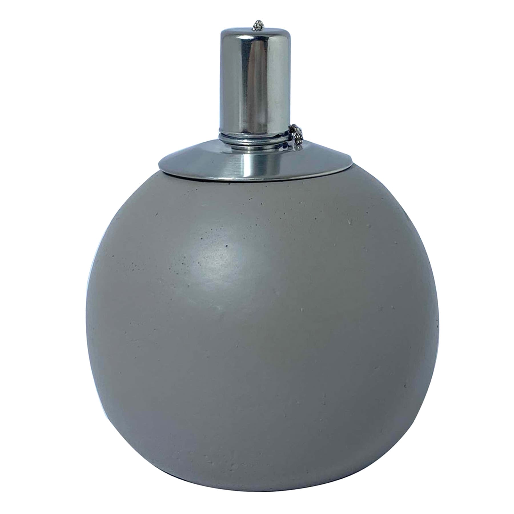 Grey Round Tabletop Torch, 6"