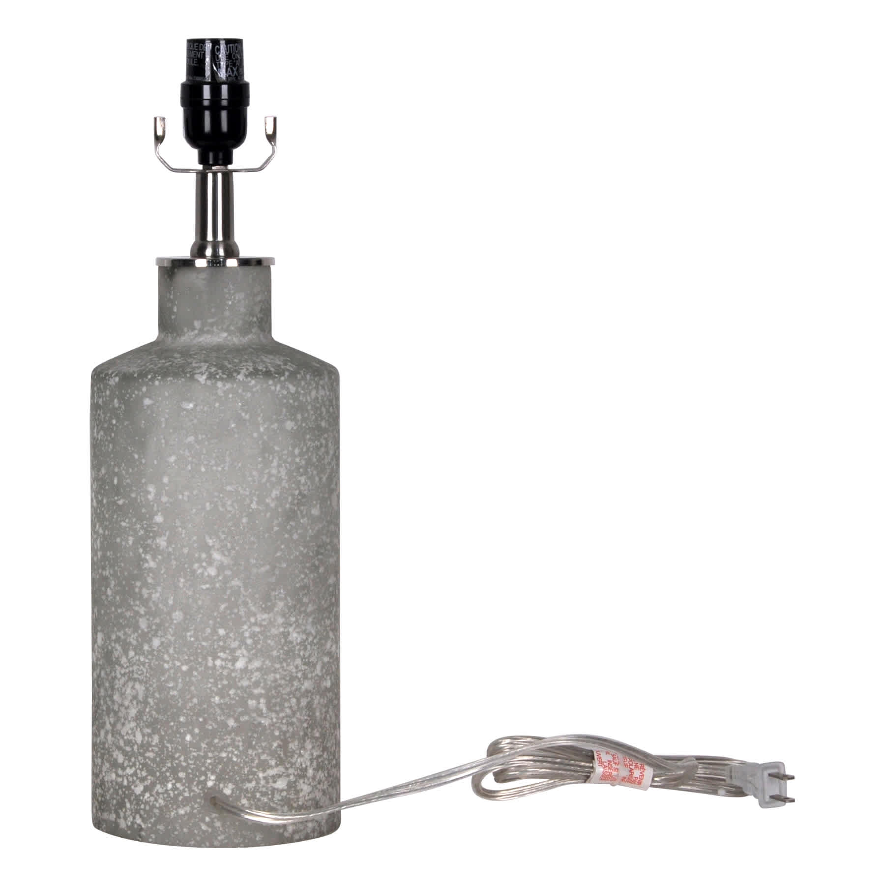 Ty Pennington Grey Sea Glass Medium Lamp Base, 17.5"