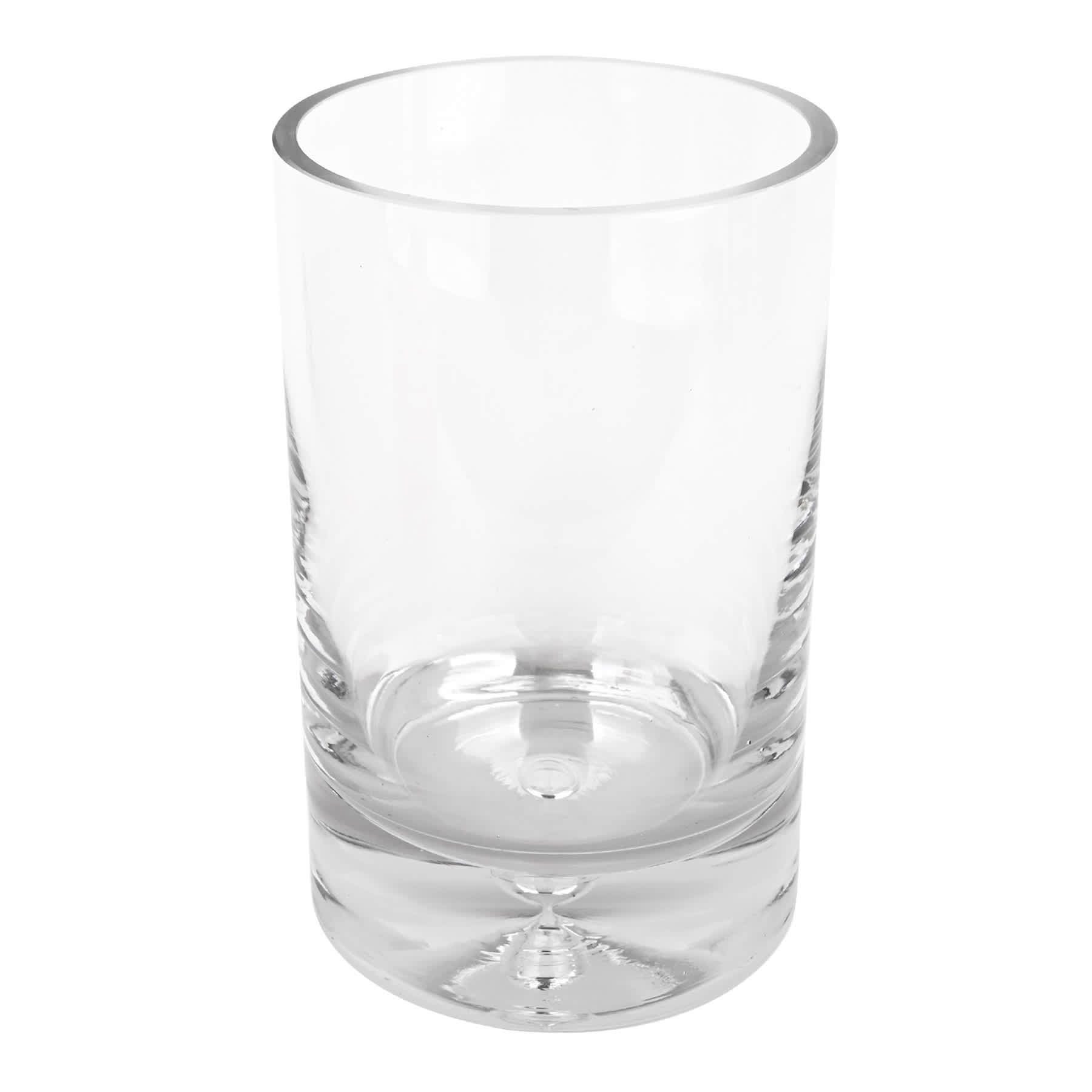 Clear Glass Vase, 8"