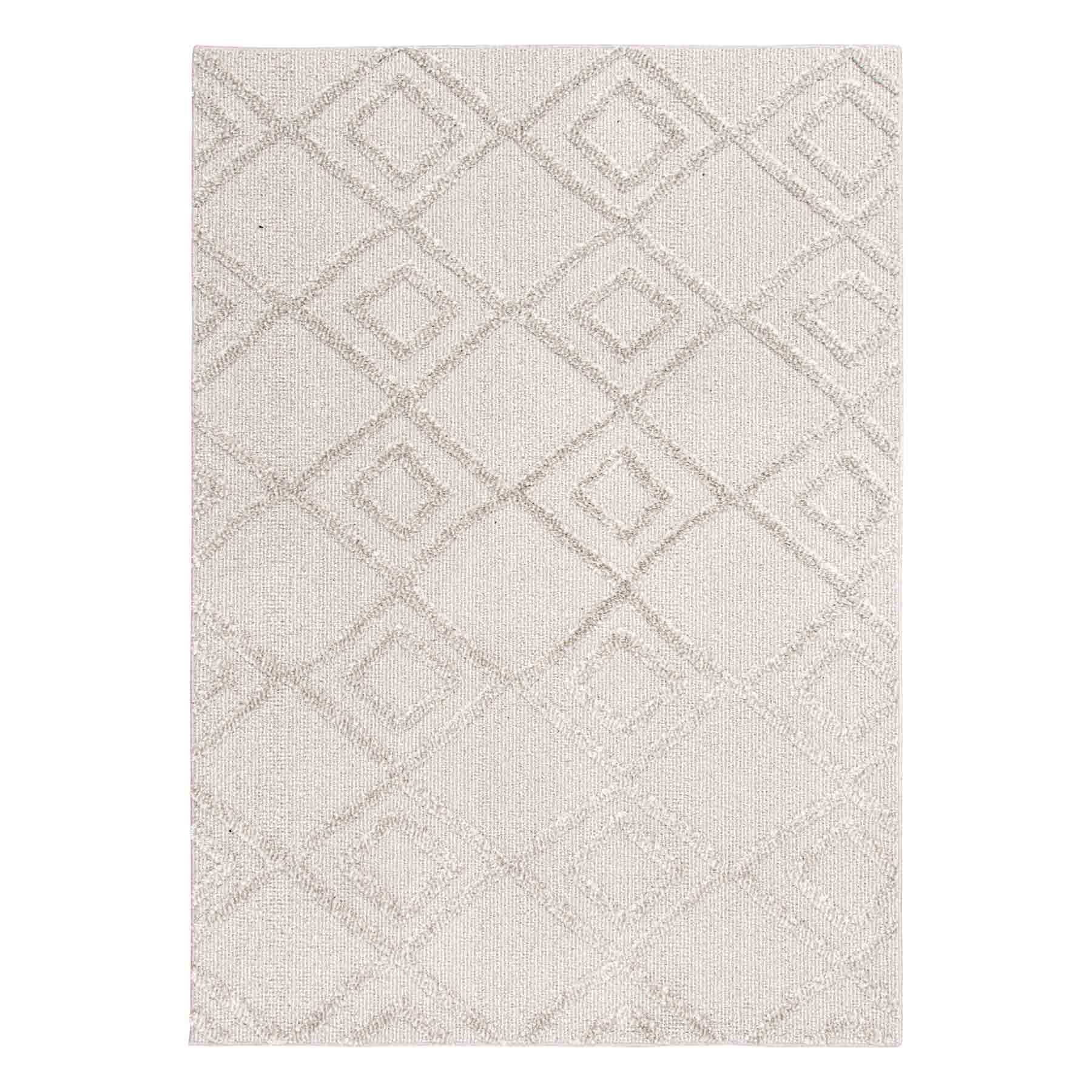 (D560) Brantley Grey Diamond Design Area Rug, 8x10