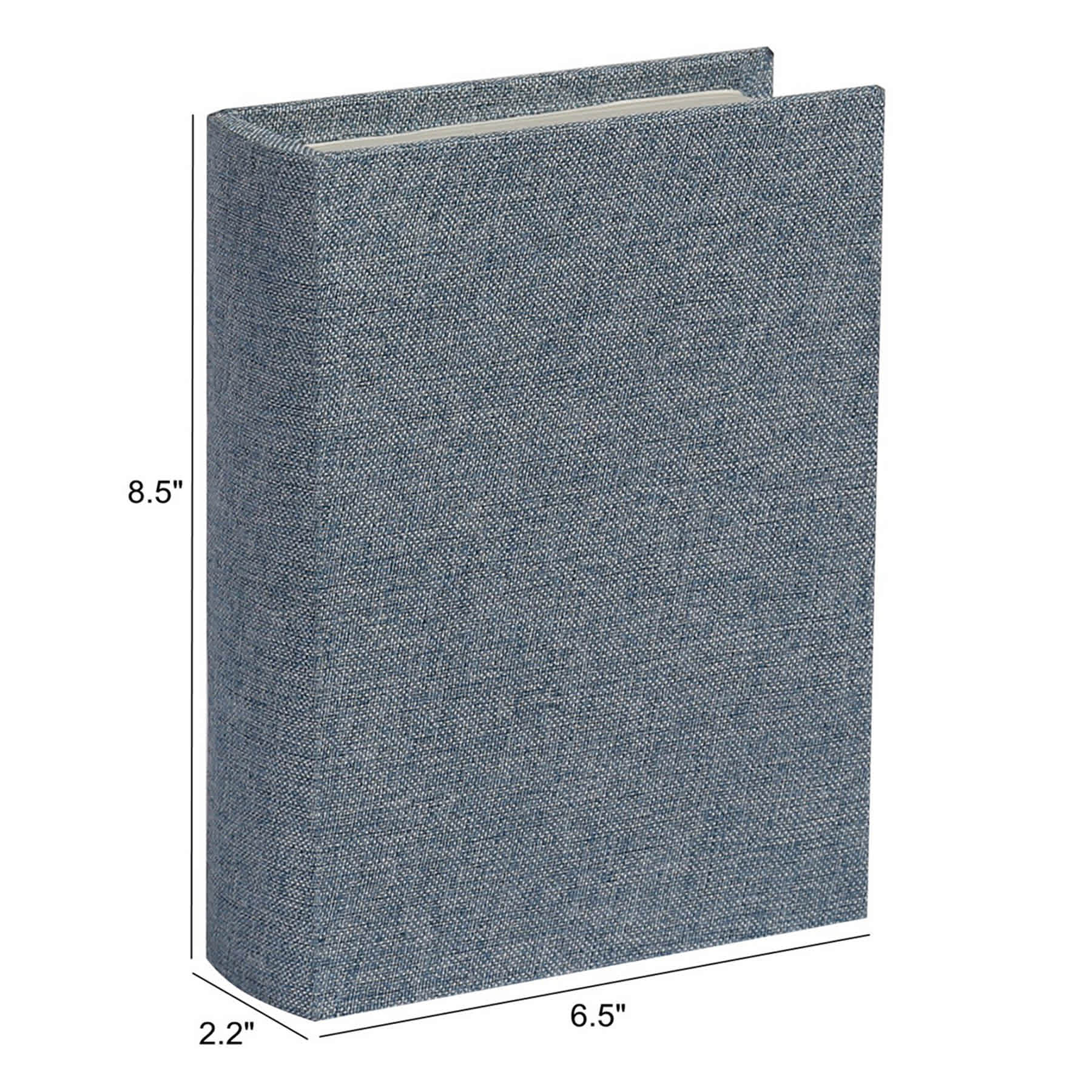 Blue Linen Book Box, 9"