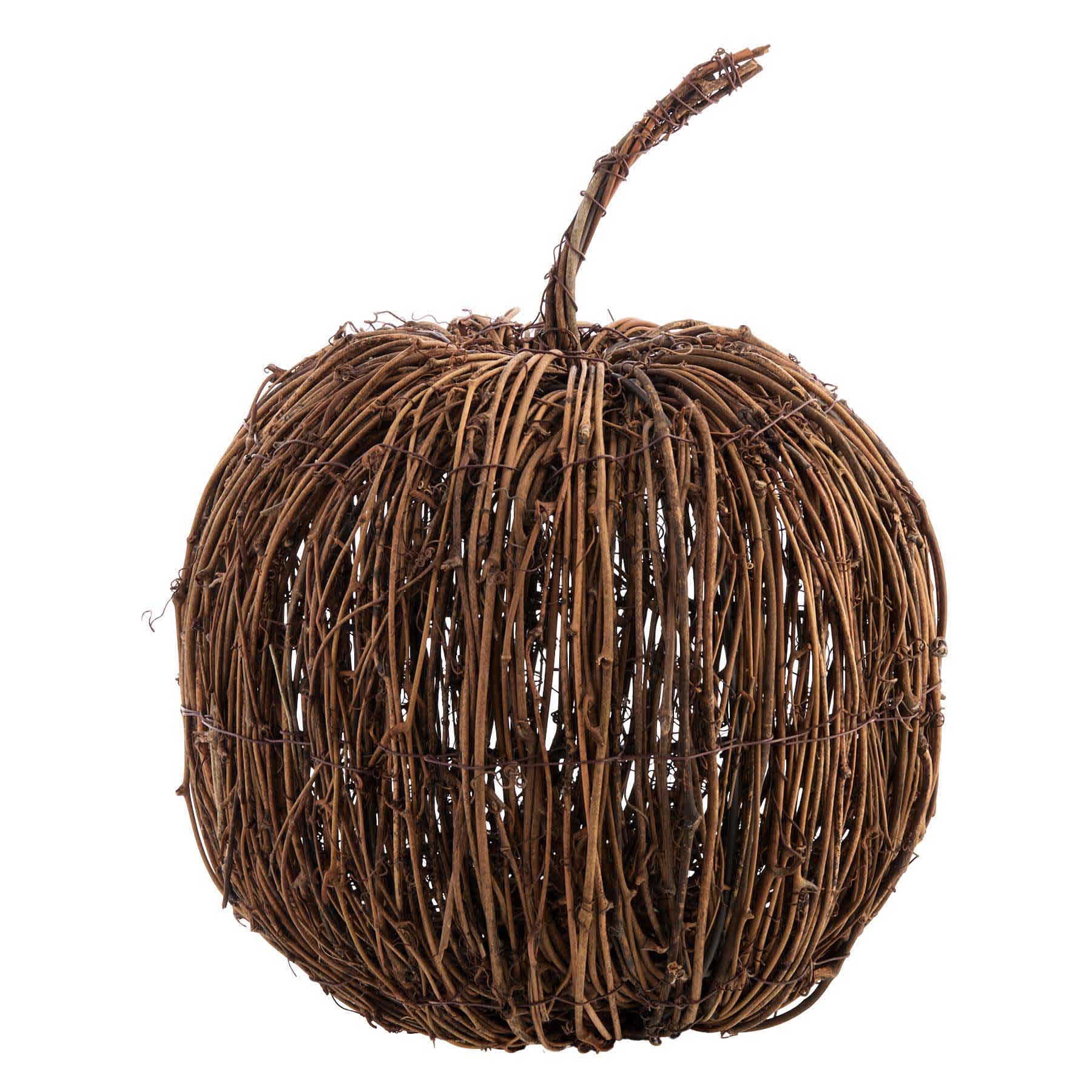 Rattan Pumpkin, 11"