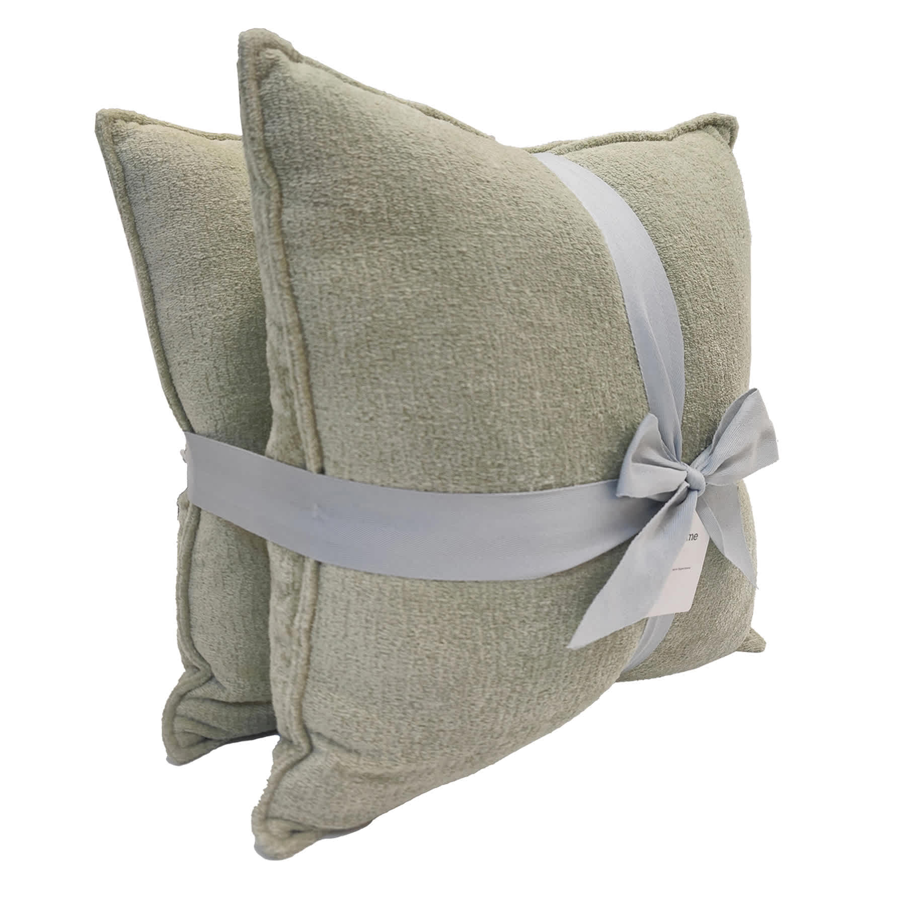 2-Pack Pear Green Textured Chenille Throw Pillows, 18"