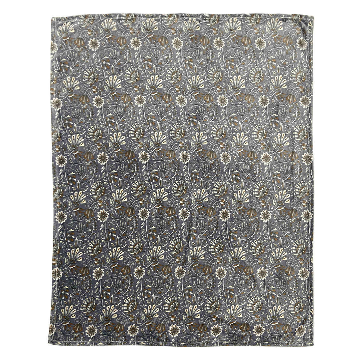 Honeybloom Vintage Floral Micro Plush Throw Blanket, 50x60