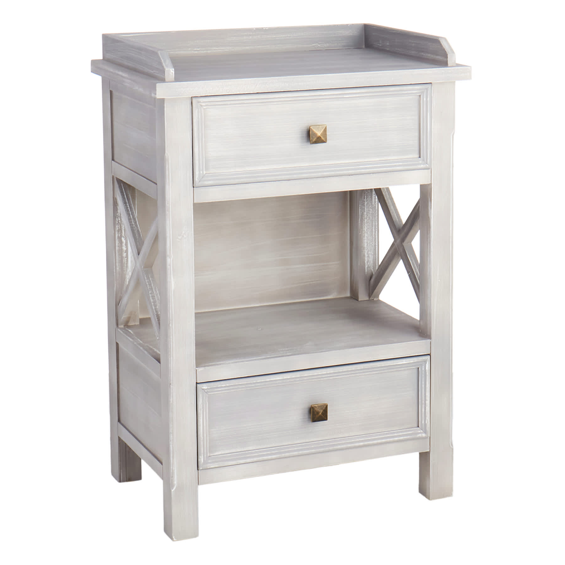 Jane Grey X-Side Wooden Table with USB