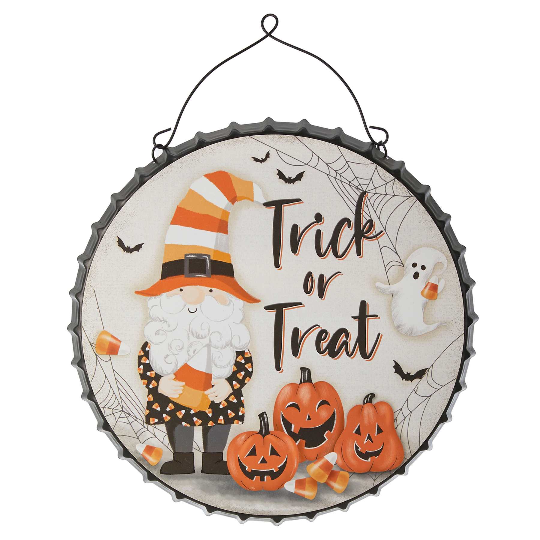 Metal Gnome Bottle Cap Wall Décor, 13"