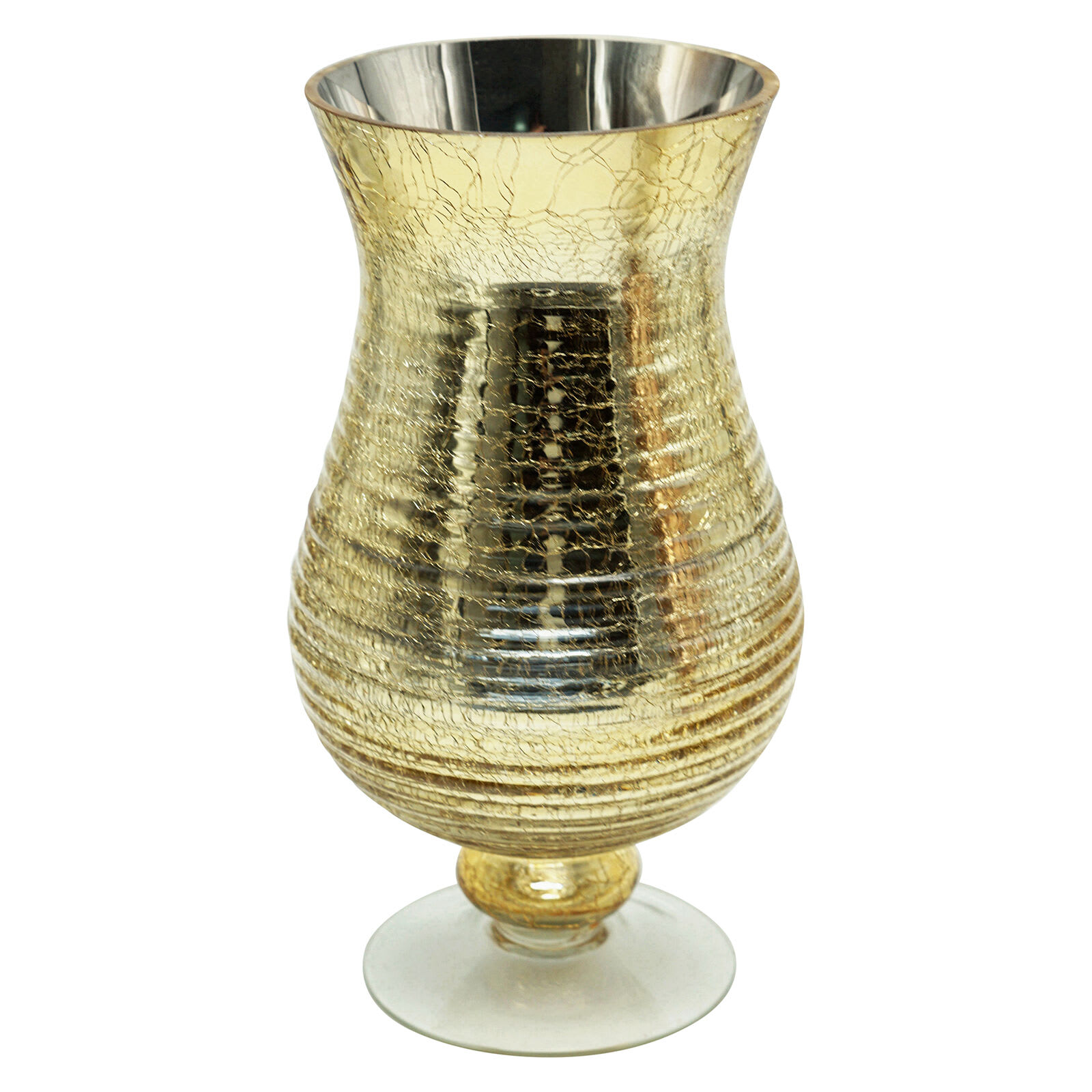 Champagne Glass Hurricane Candle Holder, 10"