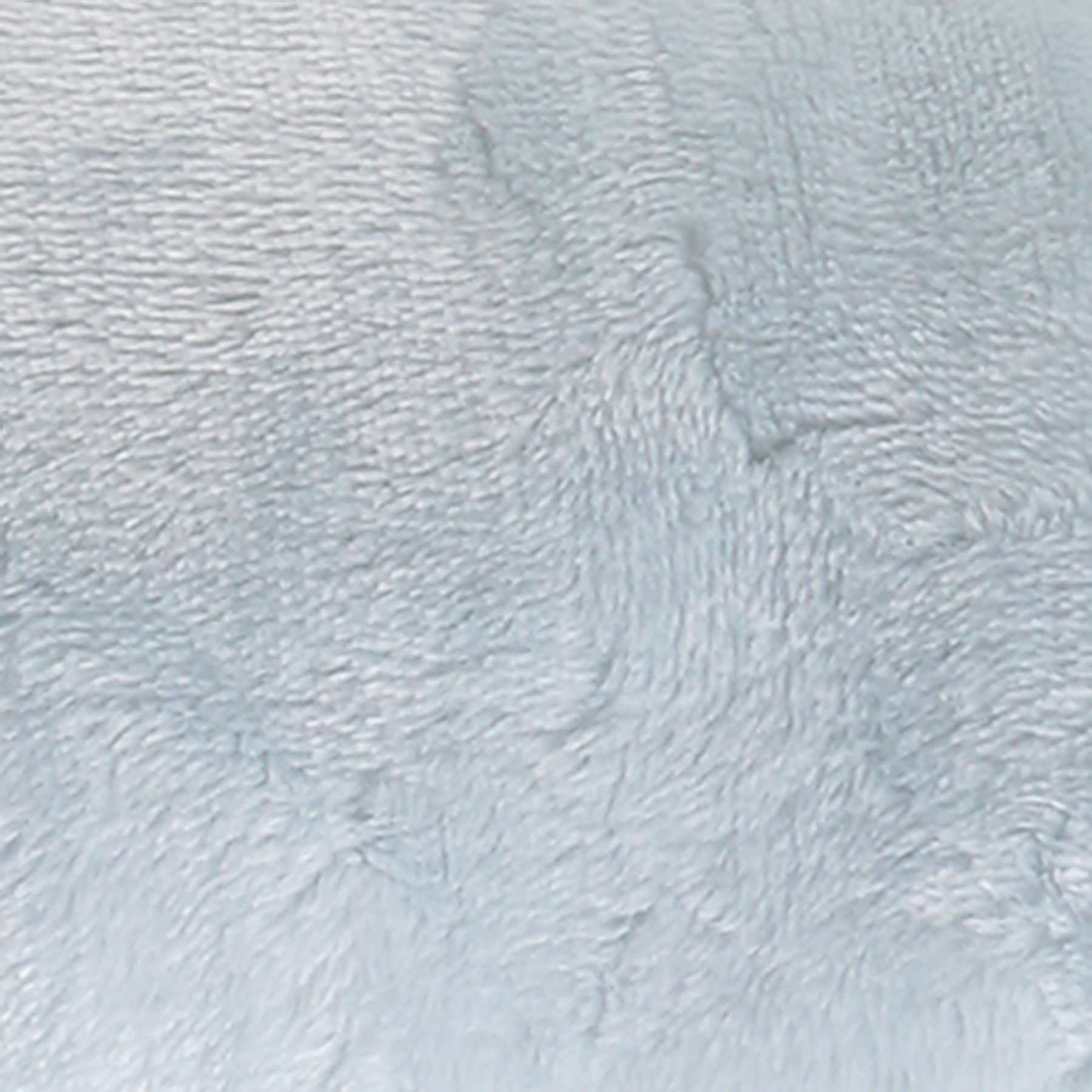 Light Blue Microfiber Plush Throw Blanket, 50x60