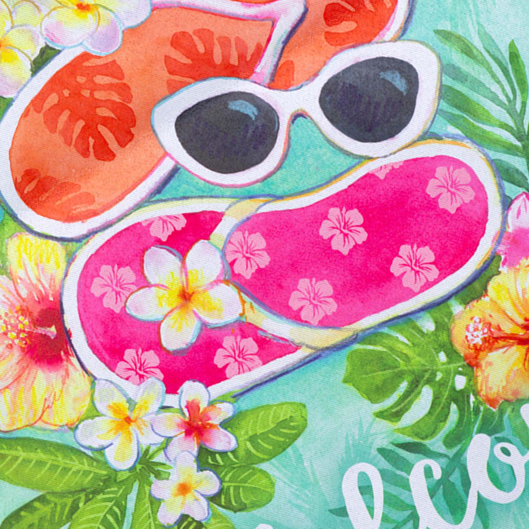 Welcome Flip Flop Garden Flag, 18"