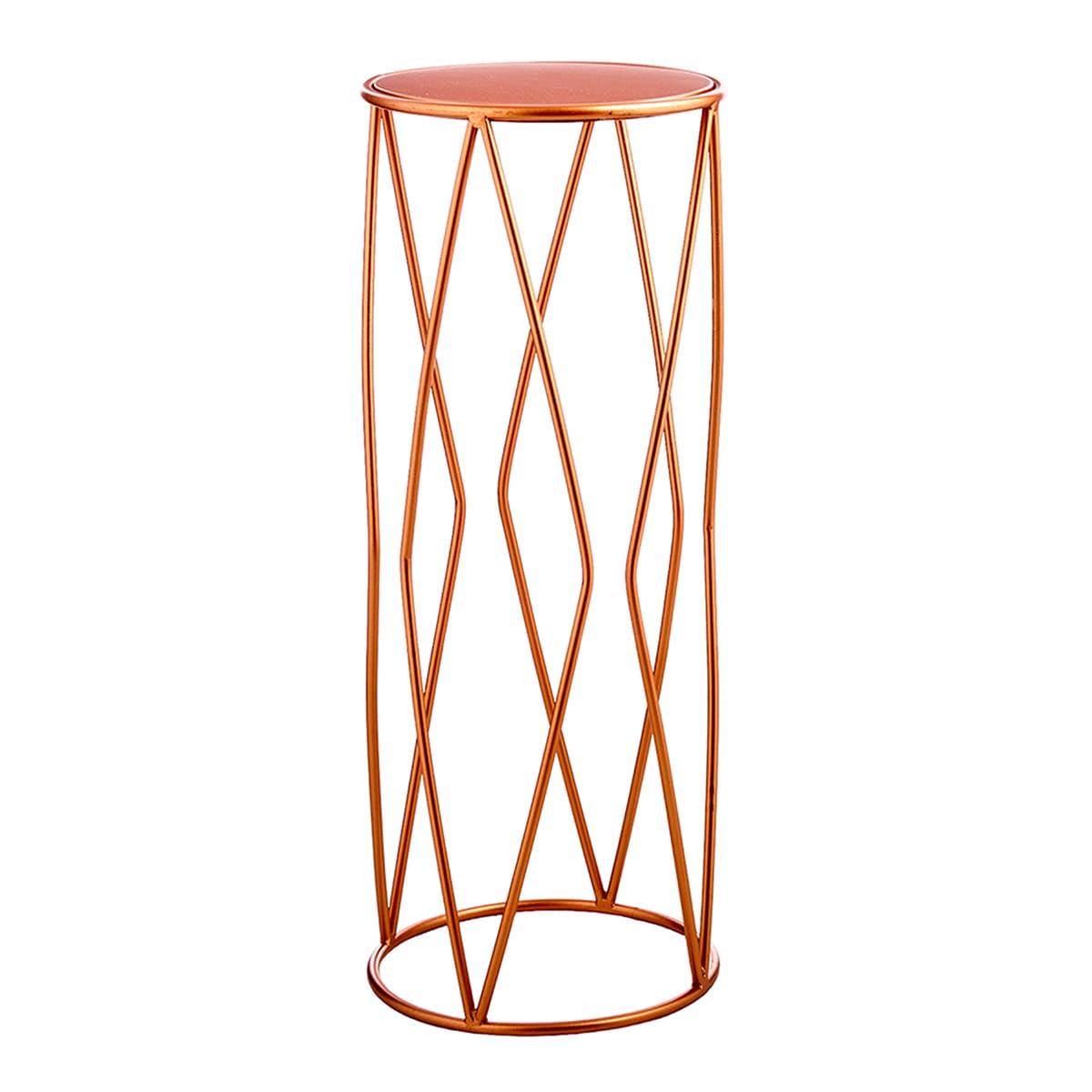 Providence Copper Metal Plant Stand, Small