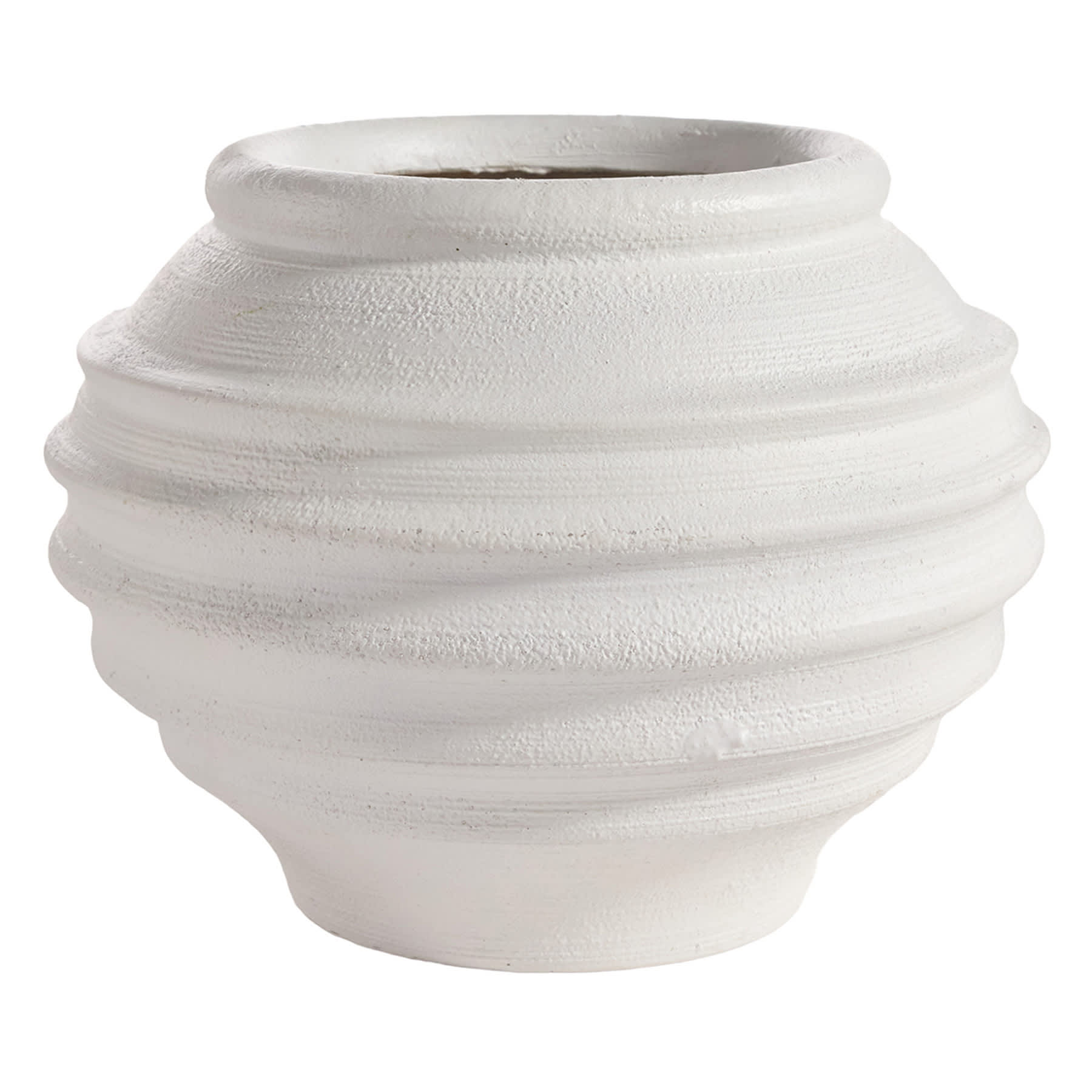 Found & Fable Eleni White Outdoor Planter, Large