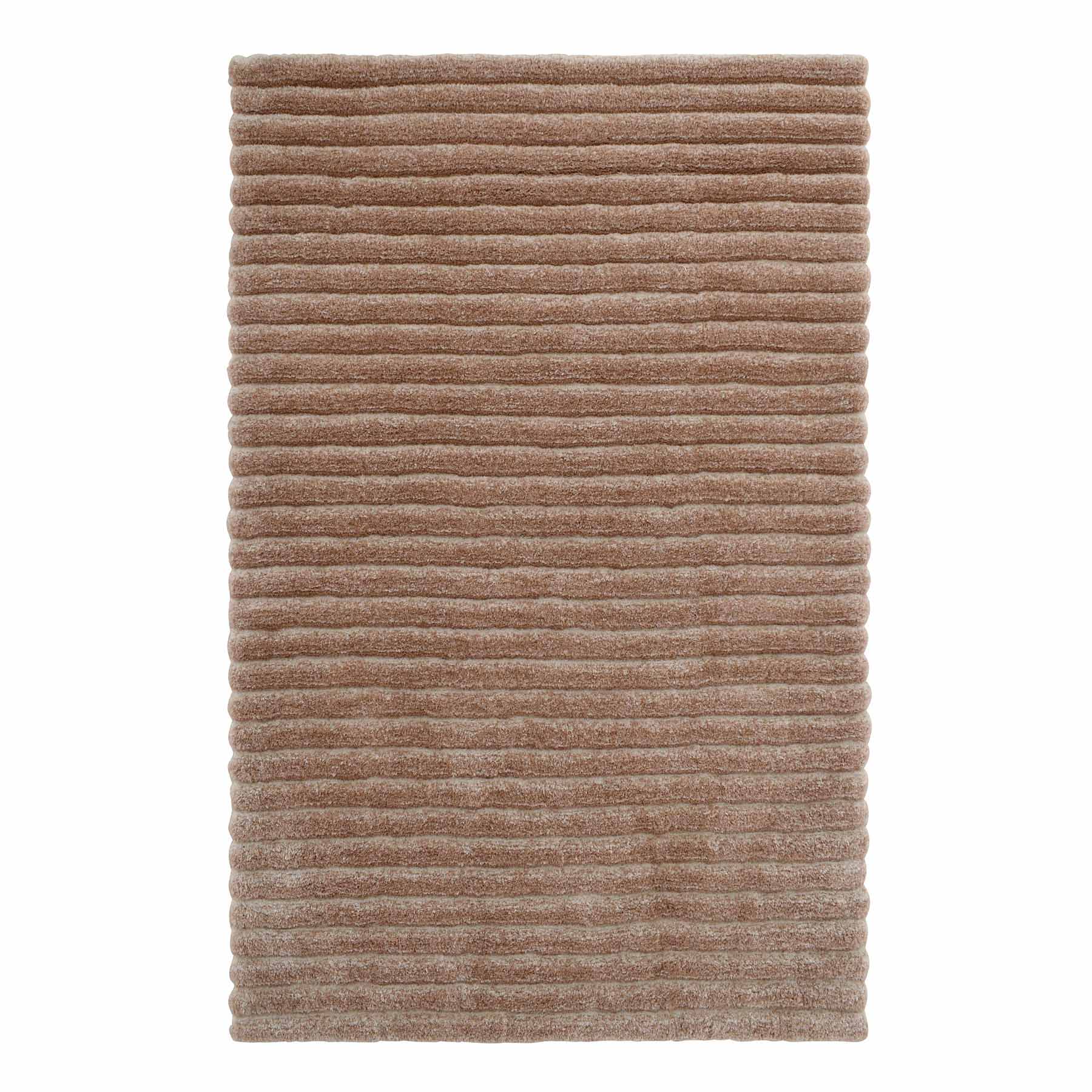 (A536) Nappa Neutral High-Low Accent Rug, 3x5