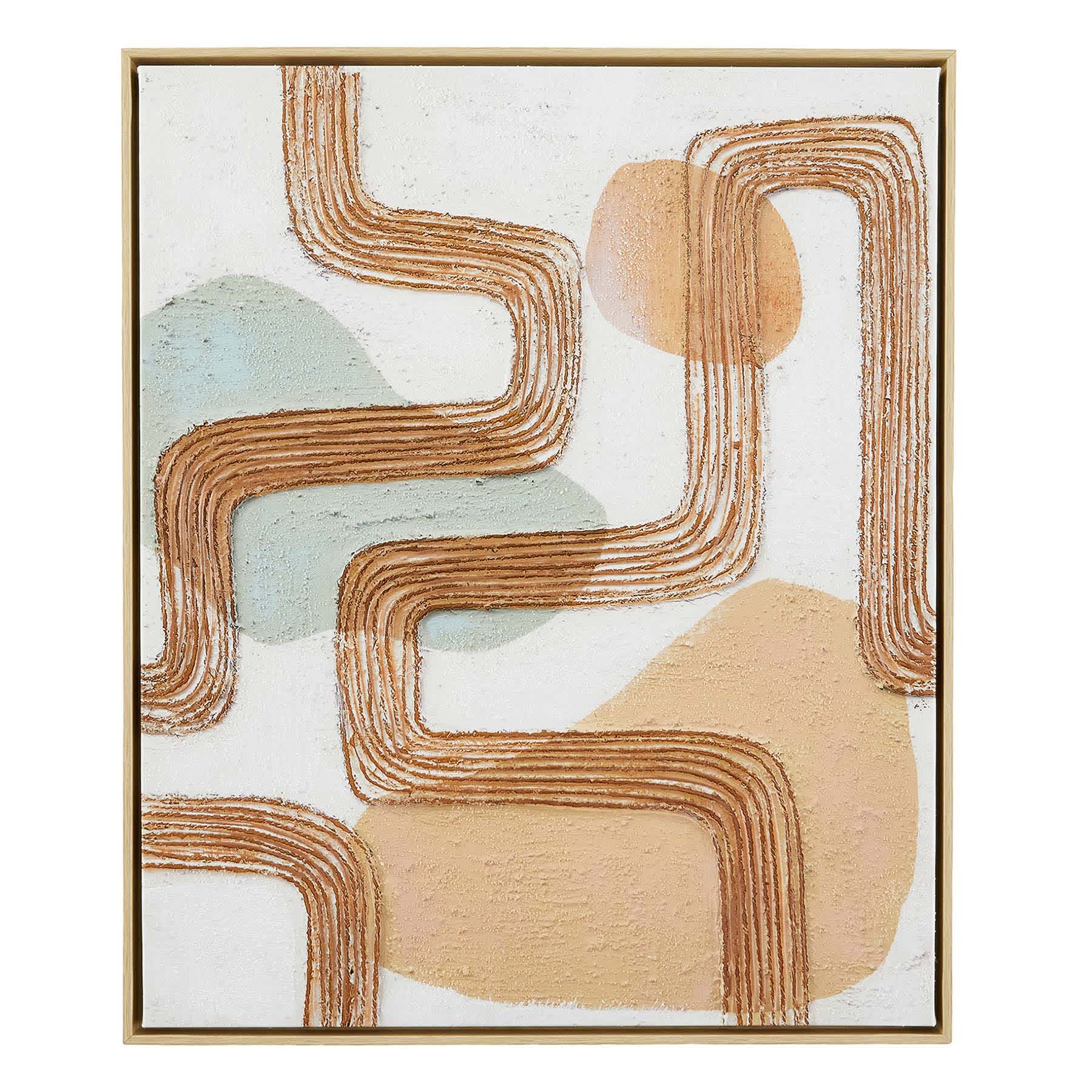 Soul Searcher Framed Abstract Canvas Wall Art, 20x24
