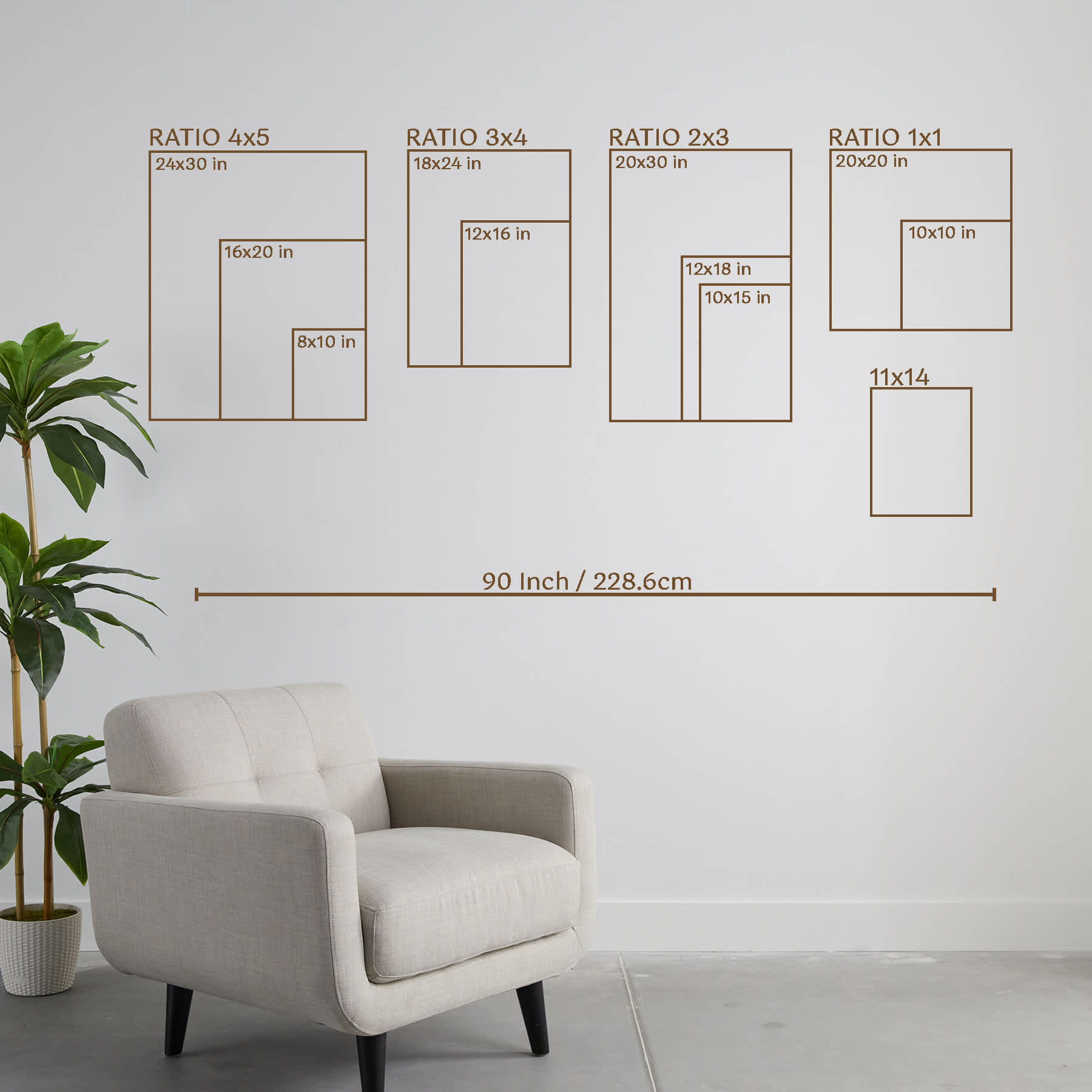 Glass Framed King Crown Print Wall Art, 10x12
