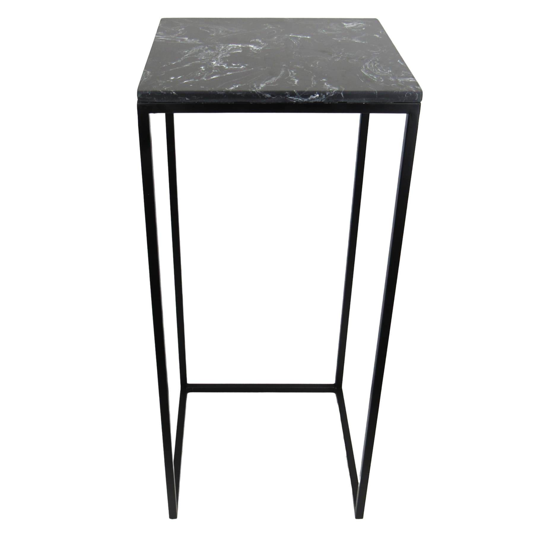 Crosby St. Metal & Marble Plant Stand, Small