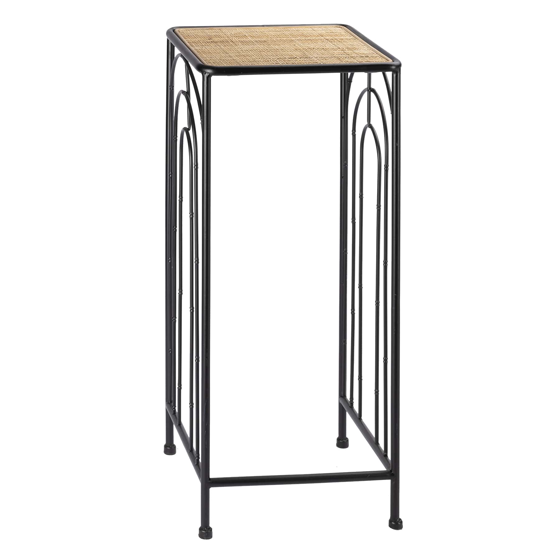 Metal & Wood Plant Stand, Medium