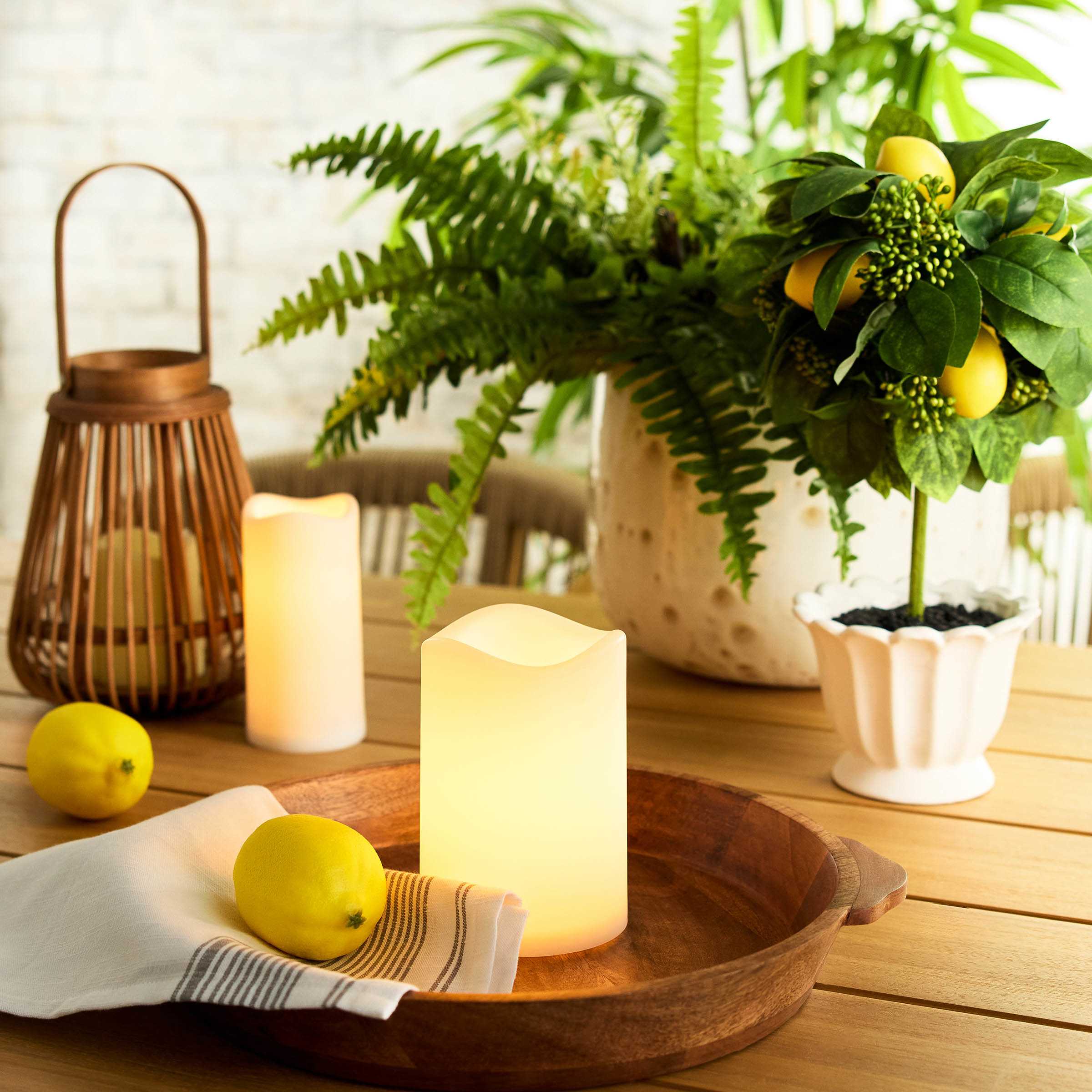 4x6 White Pillar Candle