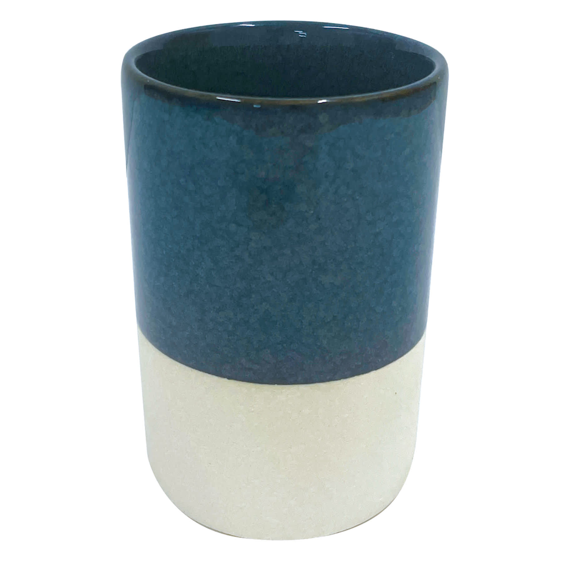 Honeybloom Blue Glazed Bath Tumbler, 4.5"