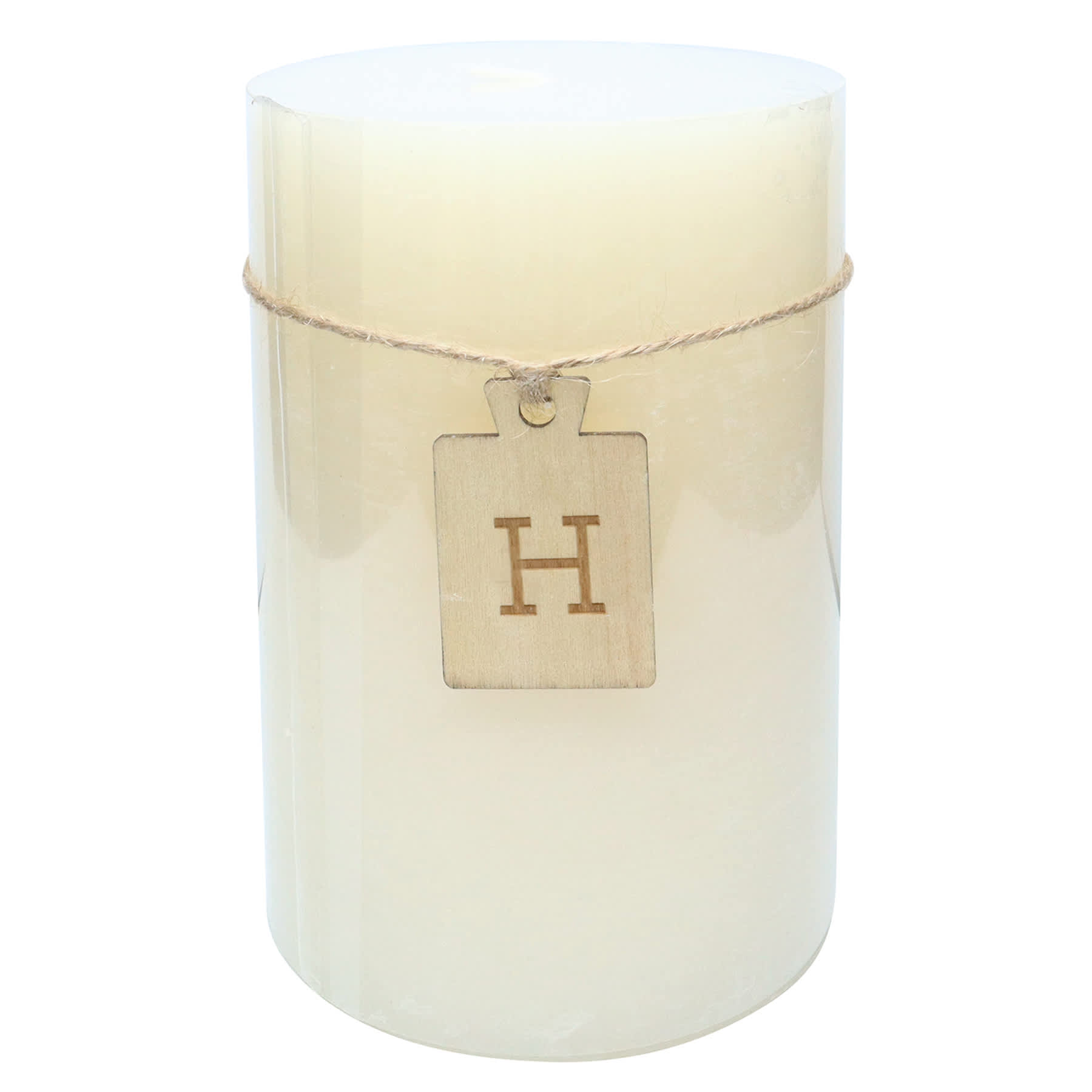 Honeybloom Ivory Unscented Pillar Candle, 4x6